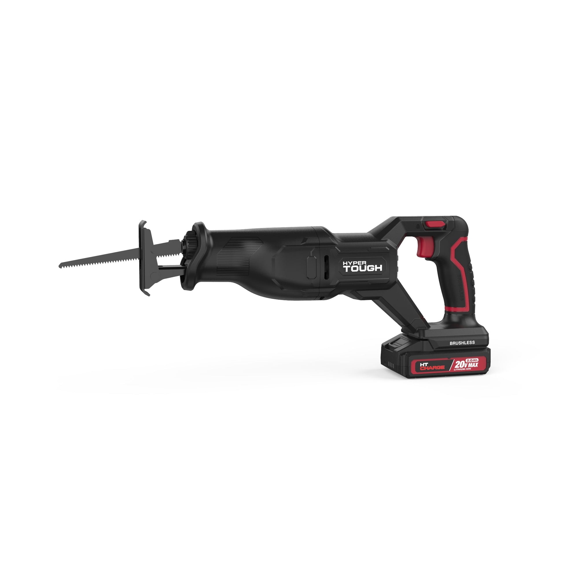 Hyper Tough 20V Brushless Reciprocating Saw, with 2.0Ah Battery Pack and Standard Charger, Model Number43010.1