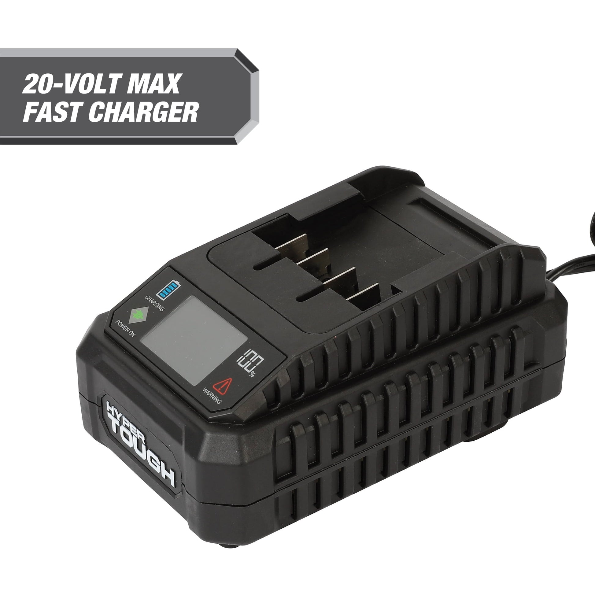 Hyper Tough 20V Lithium-ion Battery Charger with Digital Screen