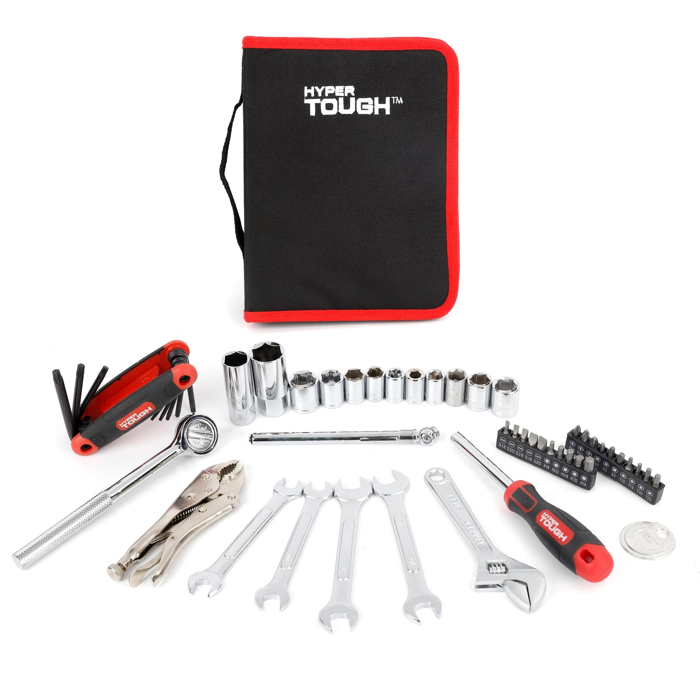 Hyper Tough Kit de Herramientas AutomÃ¡ticas de 51 Piezas