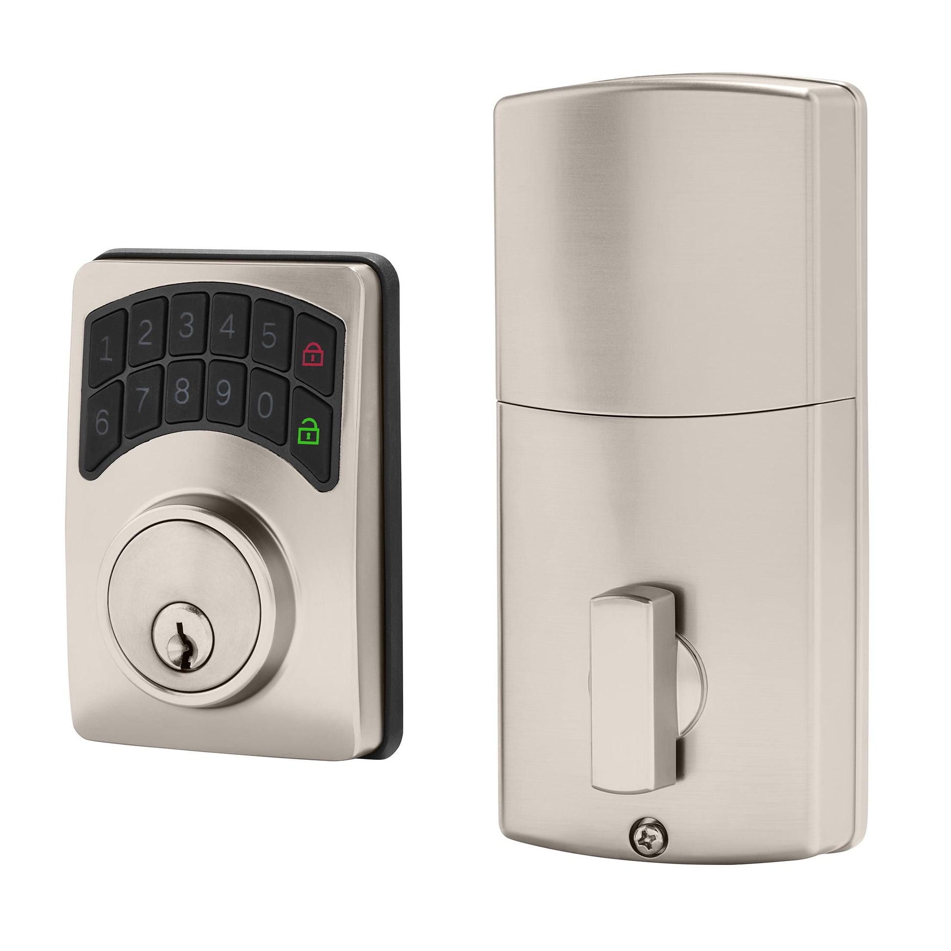 Hyper Tough Electronic Keypad Deadbolt with Satin Nickel Finish, Smart, Secure and Convenient
