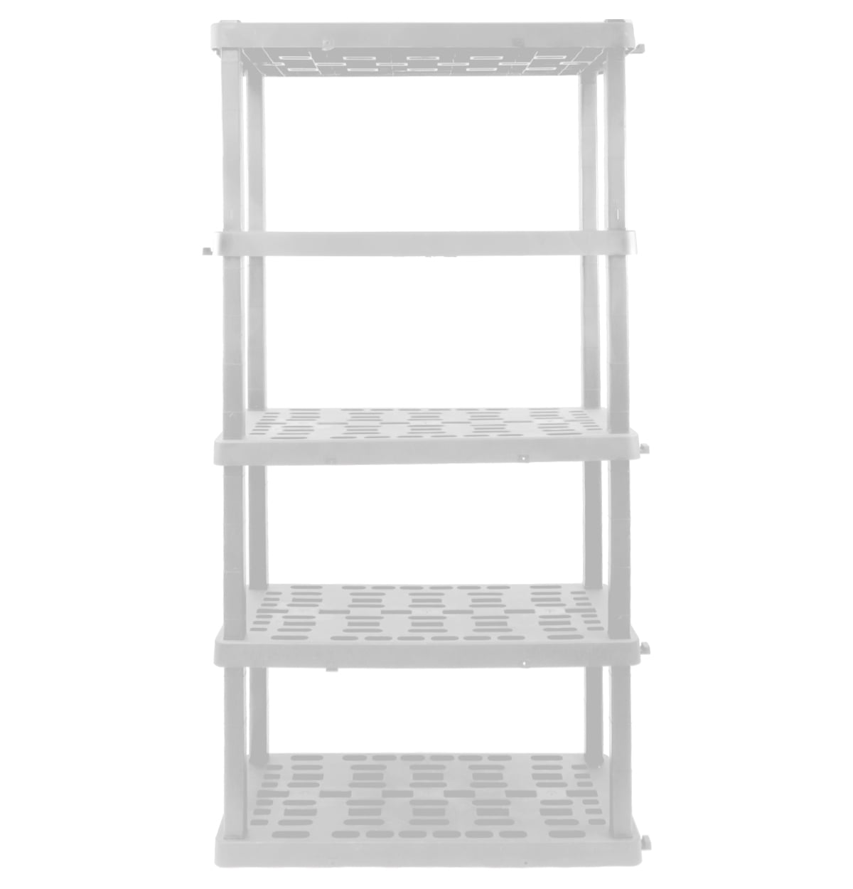 HYPER TOUGH Heavy Duty 5-tier Interlocking Shelf (White)
