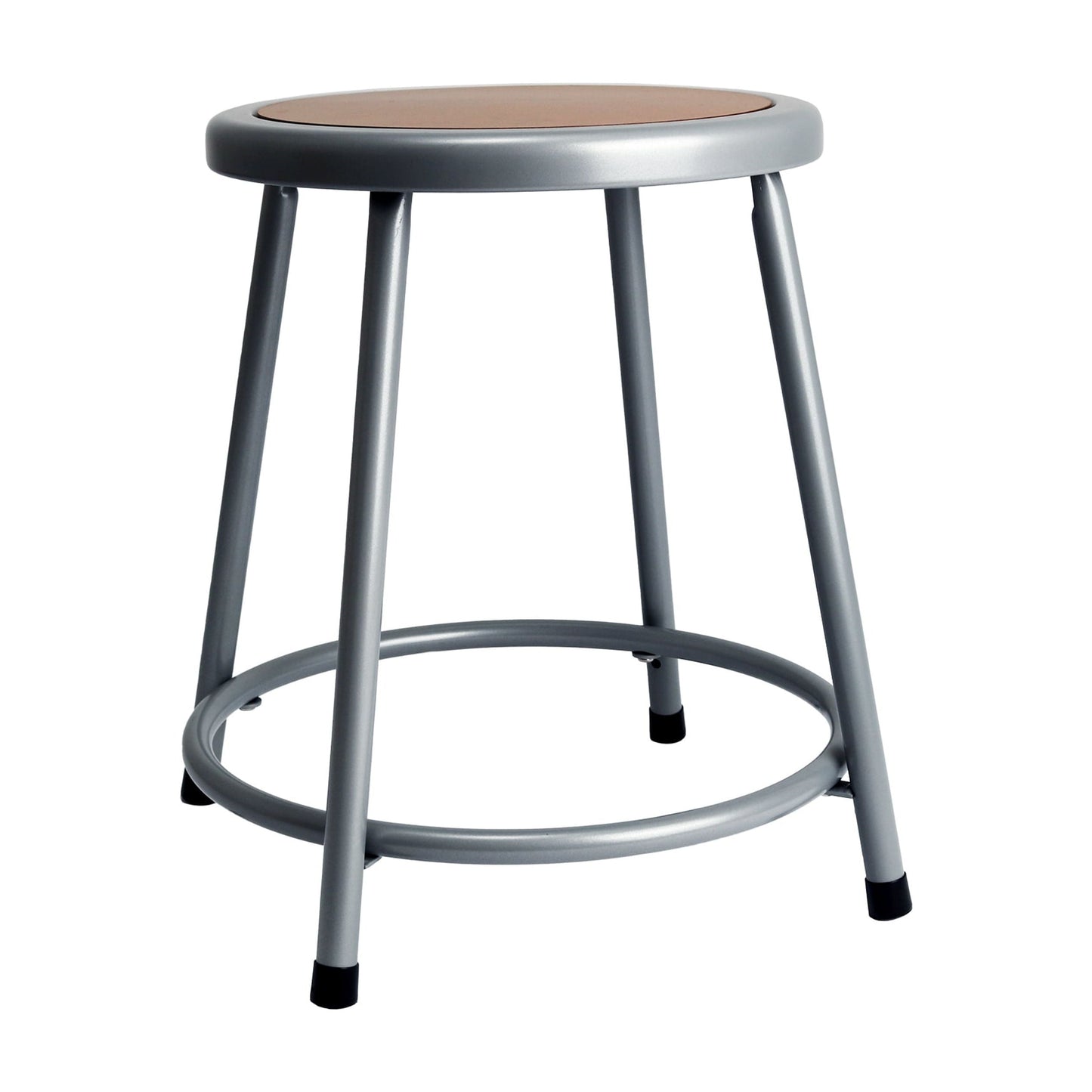 Hampden Furnishings Felix Collection 18-Inch Steel Stool, Grey, AssemblyReady