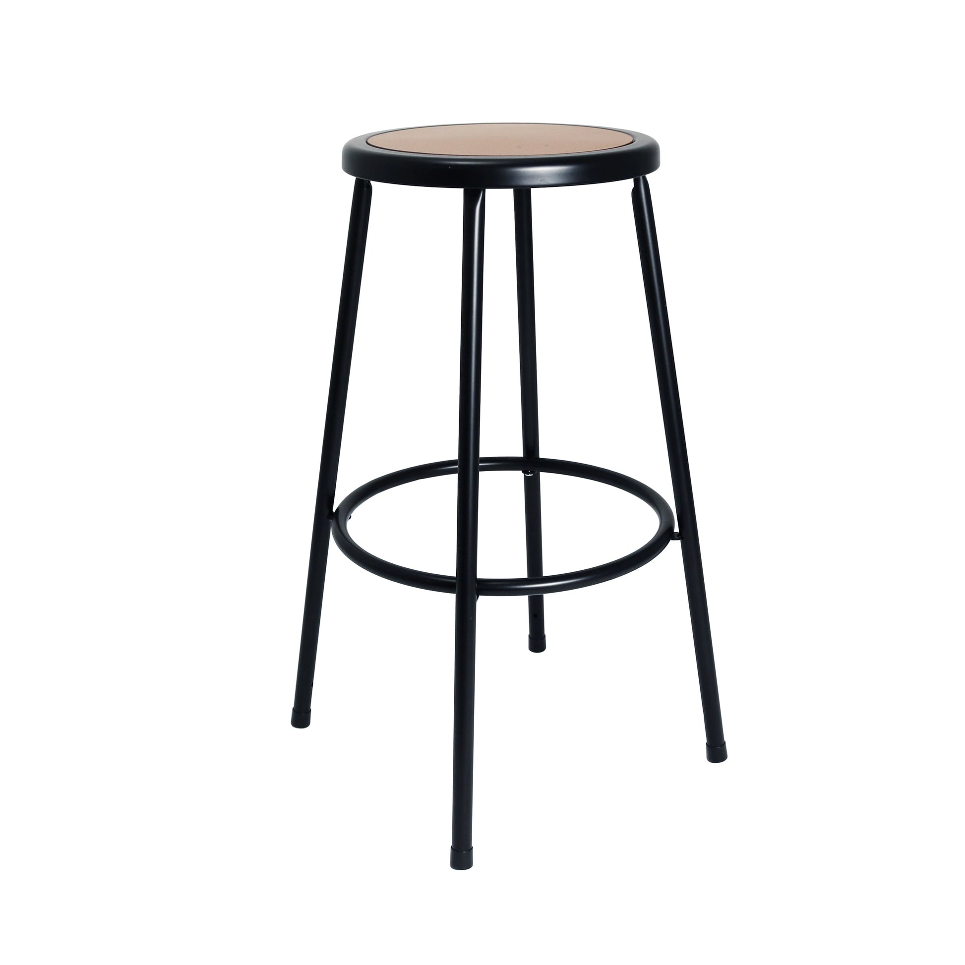 Hampden Furnishings Felix Collection 30-inch Steel Stool, Black, Easy Assembly