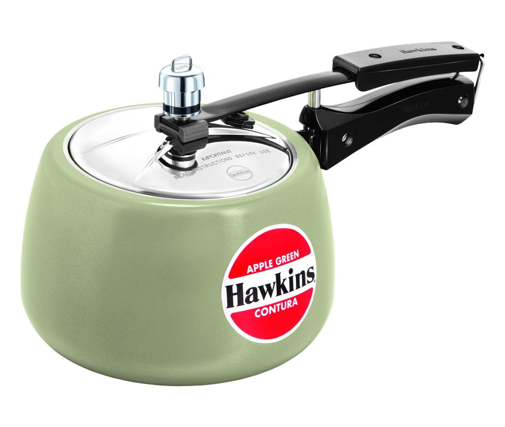 Hawkins CAG30 Ceramic Coated Contura Pressure Cooker, 3 L, Apple Green