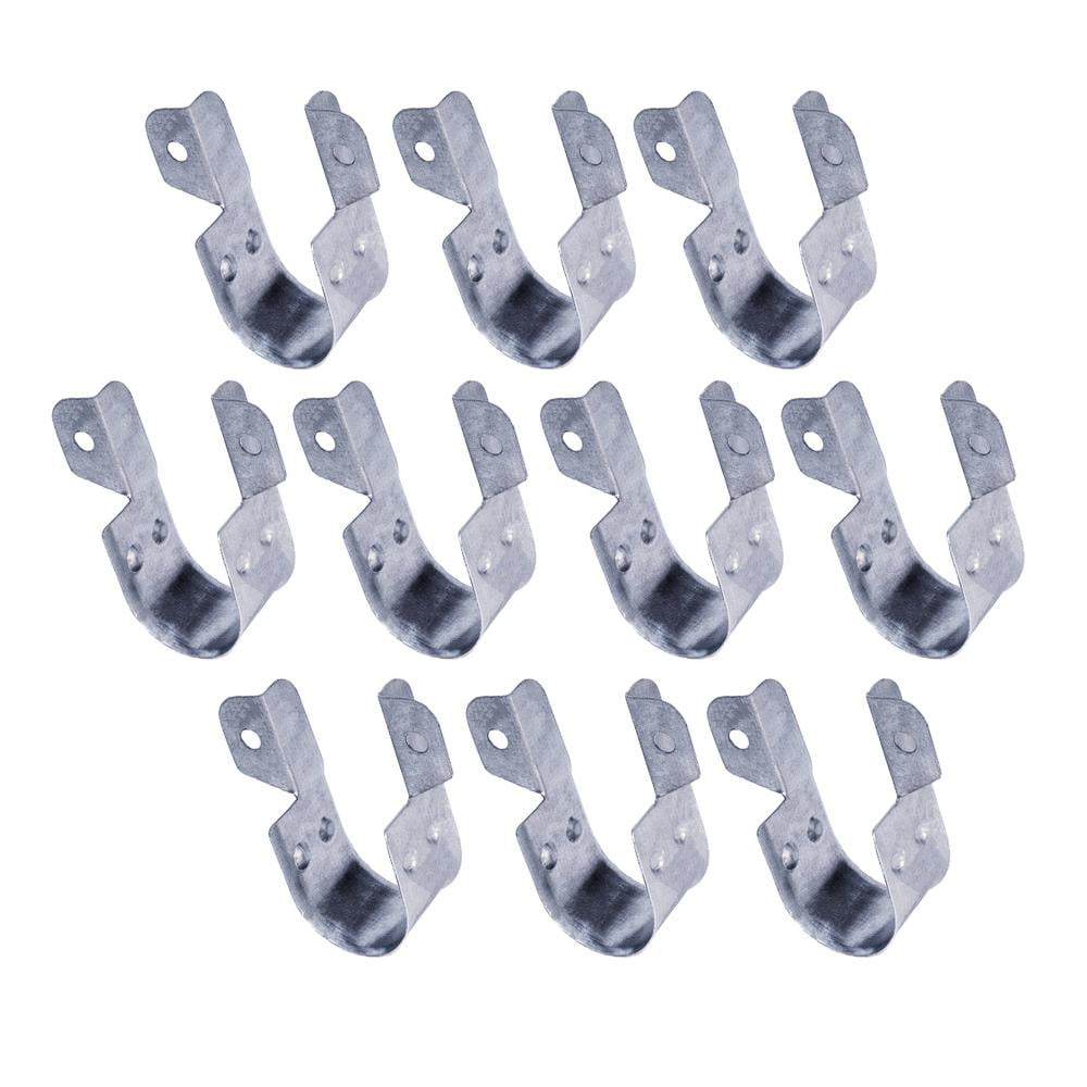 Highcraft 1-1/2 in. CPVC Side Mount Pipe Strap in Galvanized Steel (10-Pack)