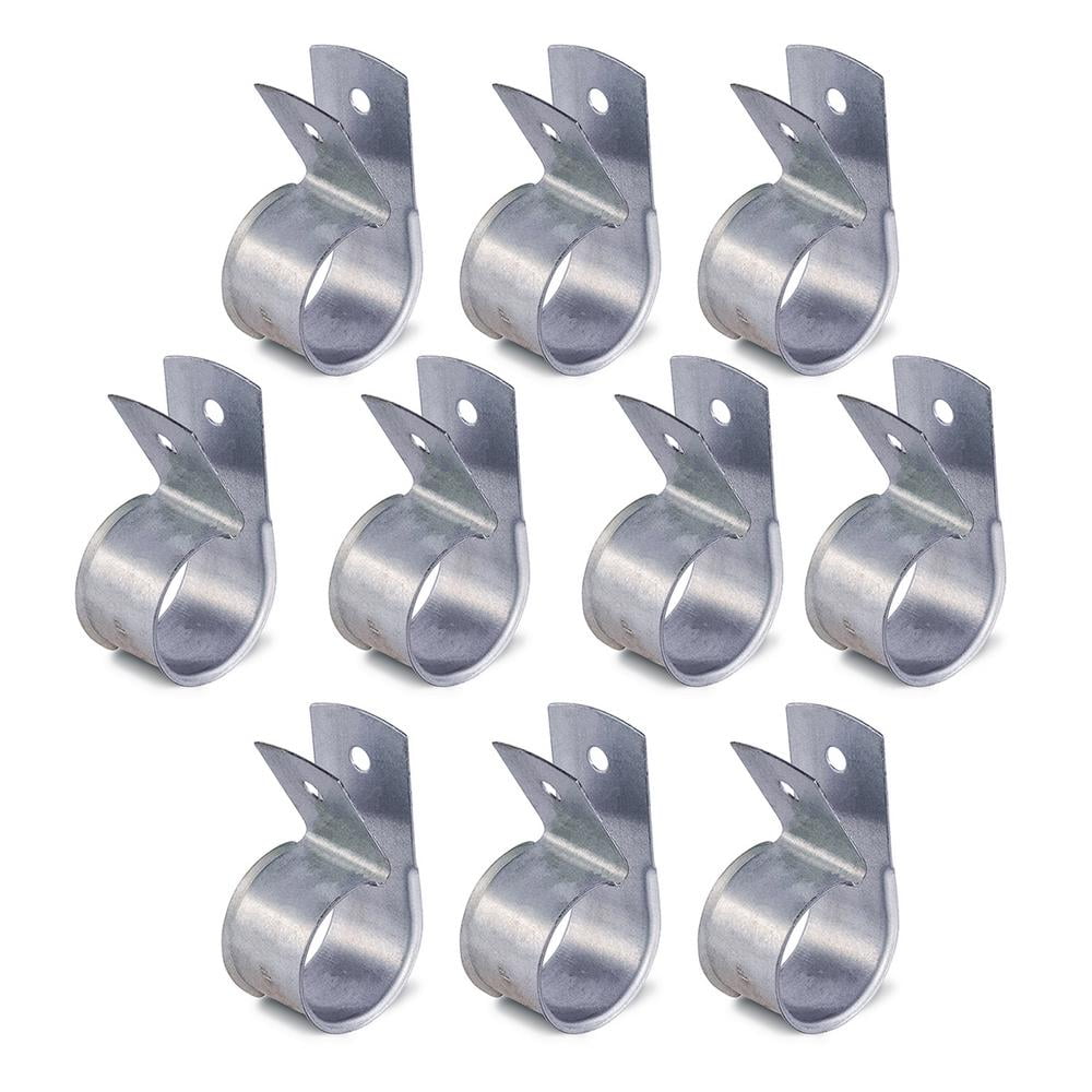 Highcraft 1-1/2 in. CPVC Wrap-Around Pipe Strap, Galvanized Steel (10-Pack)