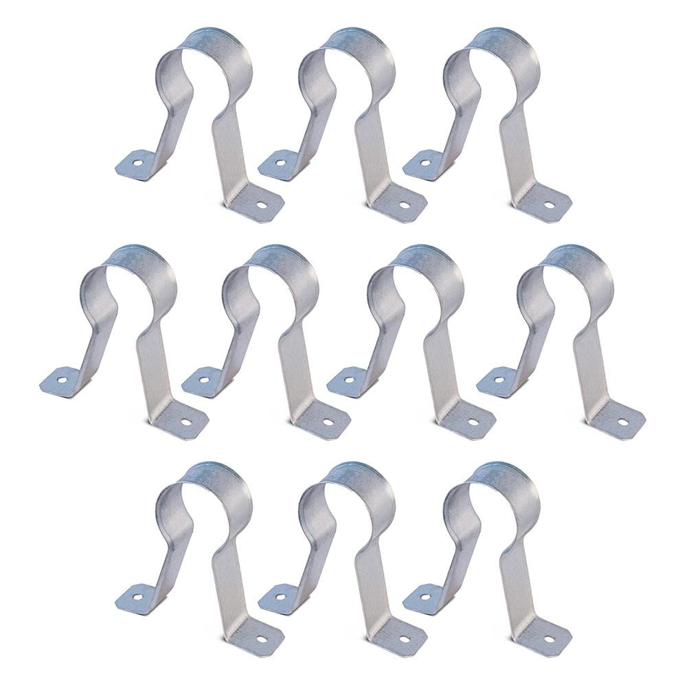 Highcraft 1-1/4 in. CPVC Stand Off Pipe Strap in Galvanized Steel (10-Pack)