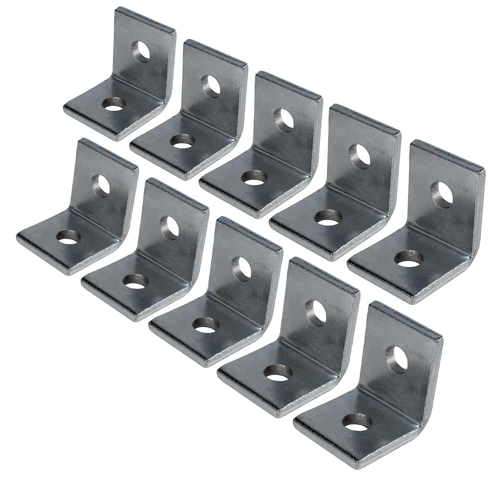Highcraft 1/2 in. Iron L Corner Brace (10-Pack)
