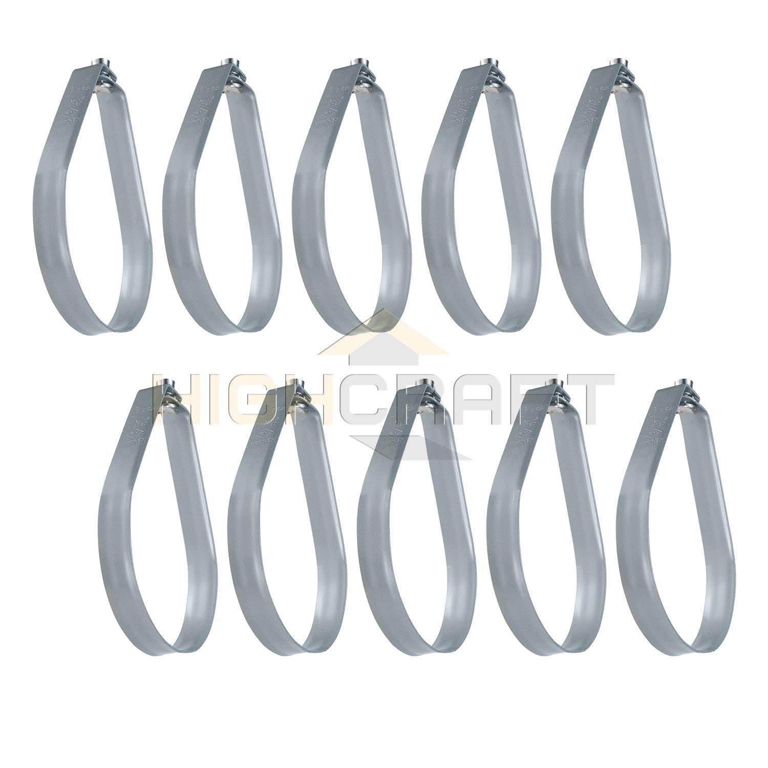 Highcraft 1/2 in. Swivel Loop Hanger for Vertical Pipe Support in Epoxy Coated Steel (10-Pack)