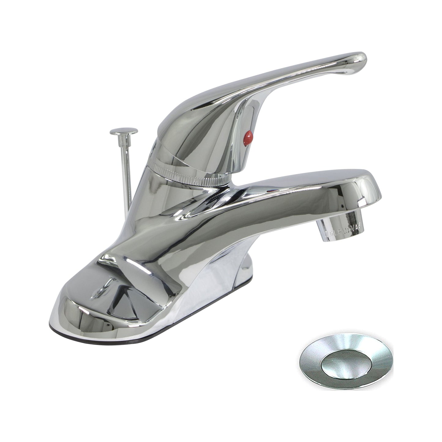 Highcraft 17344 Single Handle Lavatory Faucet with Brass Pop/Up, Lead Free