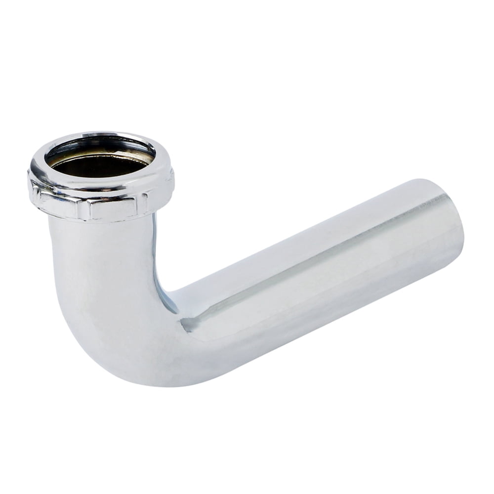 Highcraft 1981 Slip Elbow for Tubular Drain Applications, 1-1/4 in. x 8 in., 22GA Chrome Plated Brass