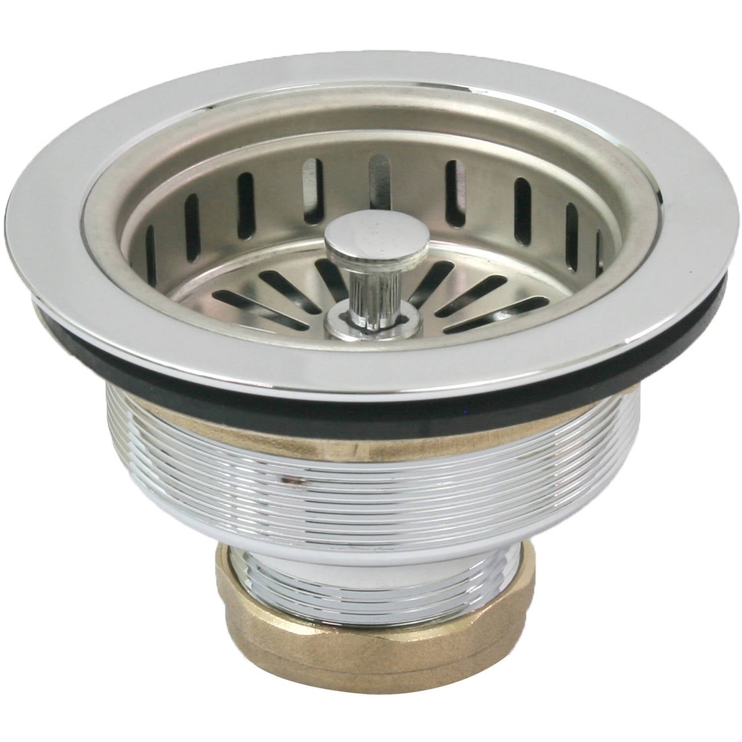 Highcraft Kohler Style Chrome Plated Heavy Duty Sink Drain Strainer, Chrome