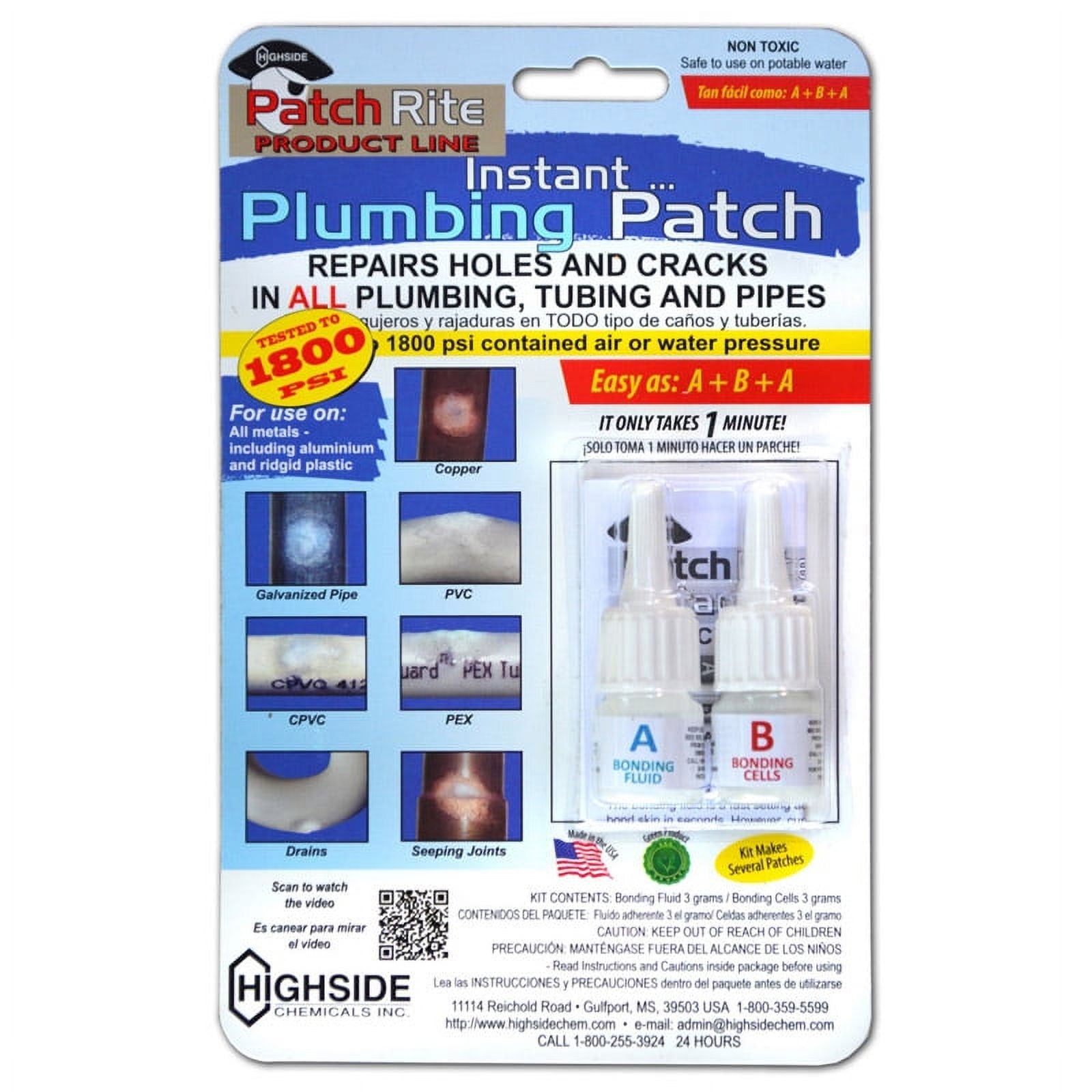 Highside Patch Rite Instant Plumbing Patch 2 pc.