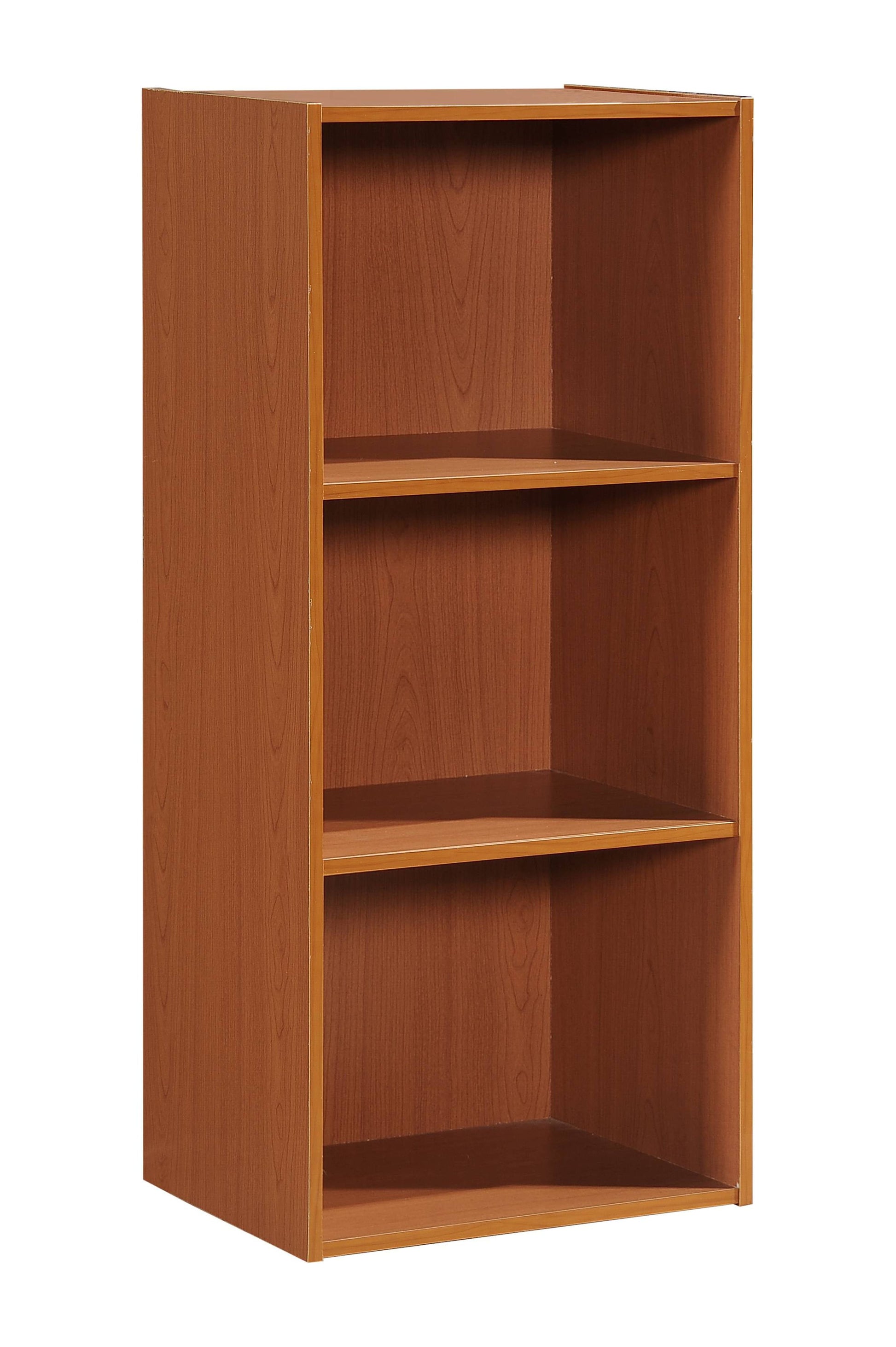 Hodedah 3-Shelf Bookcase in Cherry