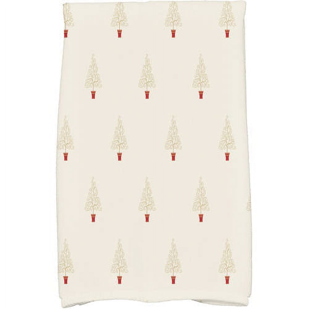 Holiday Essence Filigree Forrest Geometric Print Kitchen Towel
