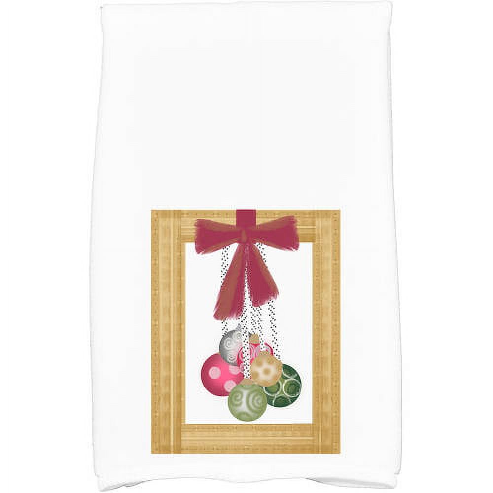 Holiday Essence Frame It Up Geometric Print Kitchen Towel