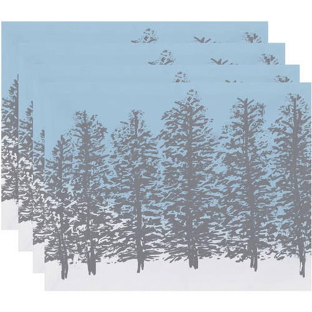 Holiday Essence Hidden Forrest Floral Print Placemat