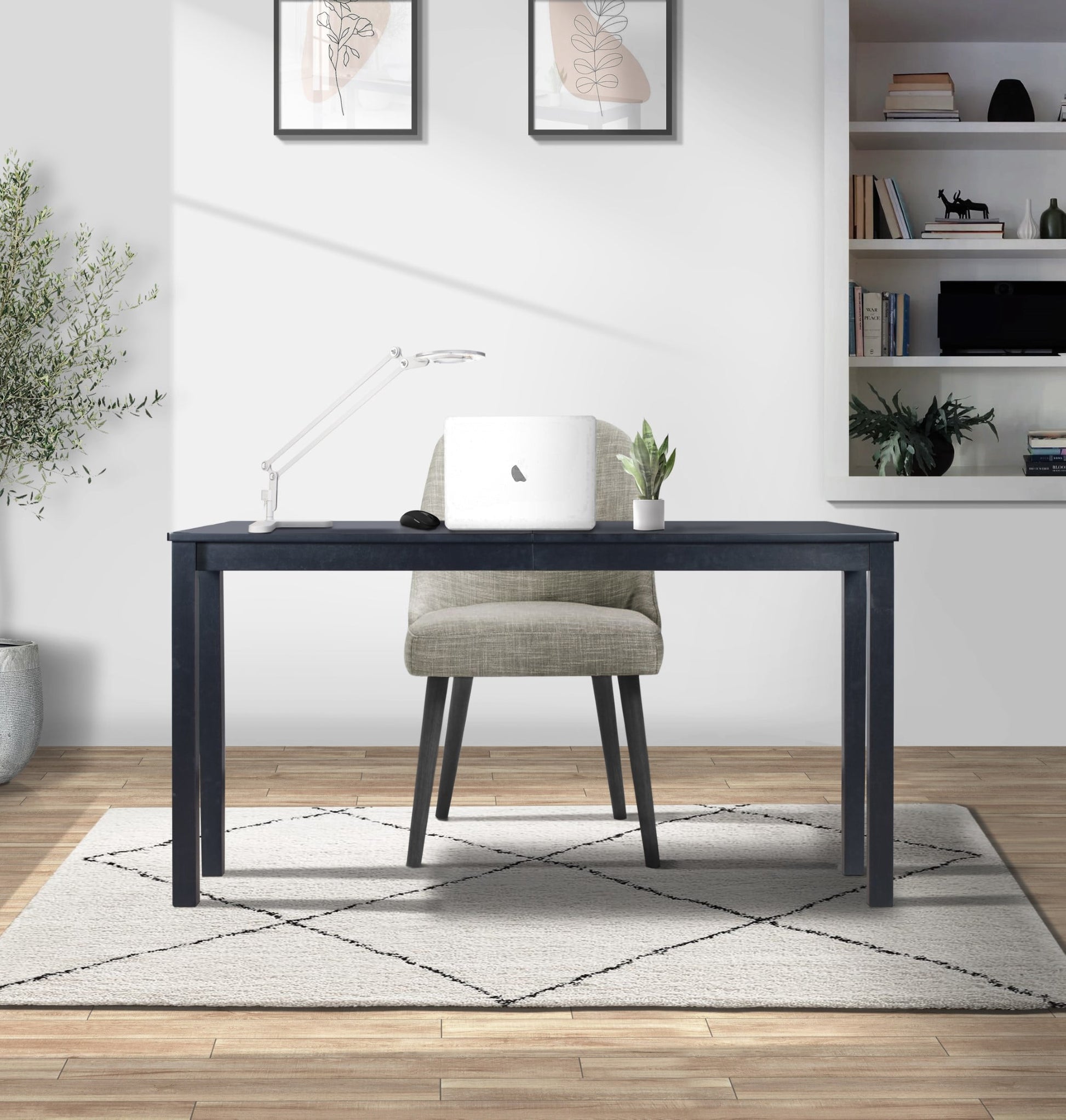 Home Design Orono Wooden Writing Desk, Easy Assembly