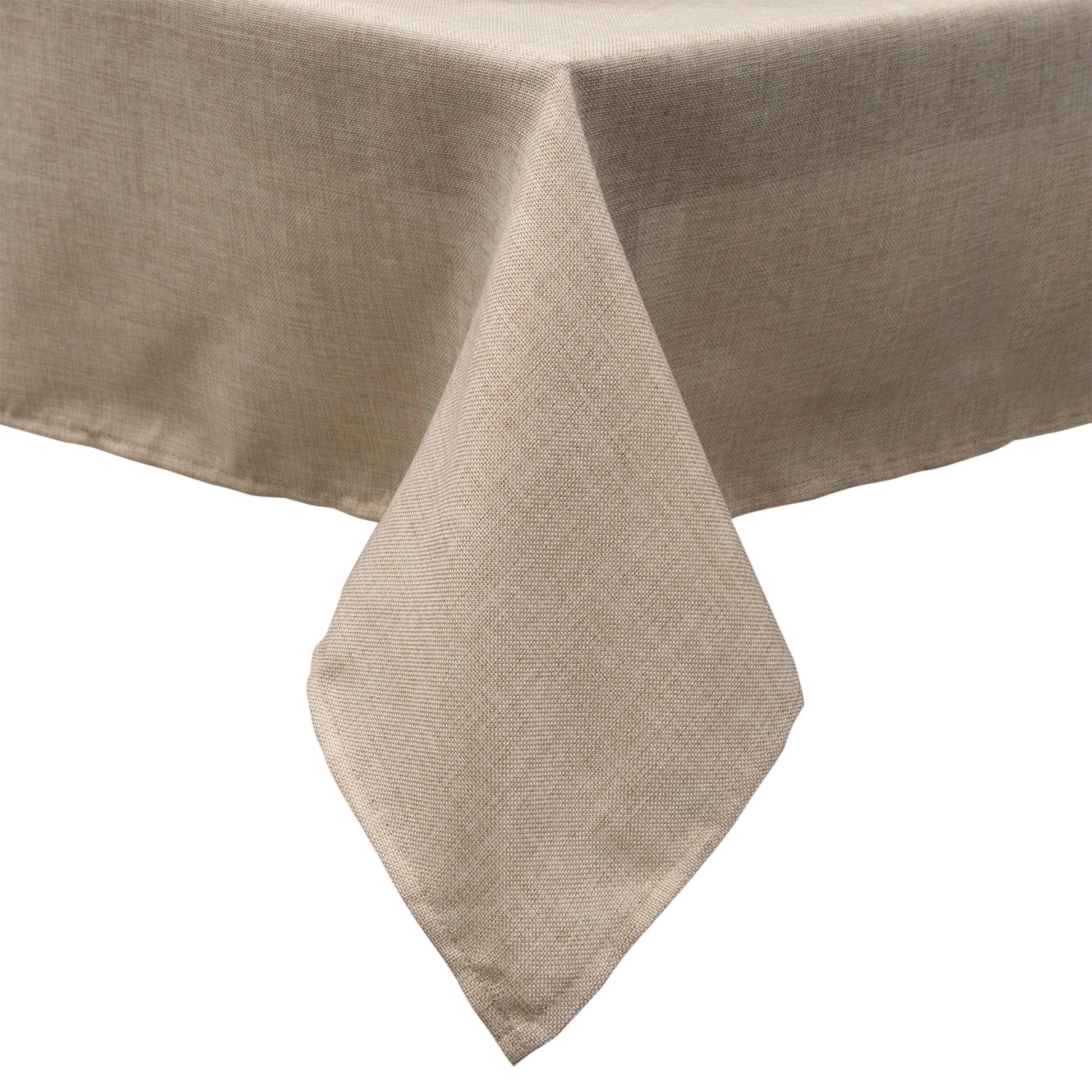 Home Details Chic & Rustic 70"x 108" Rectangle Polyester Tablecloth in Linen