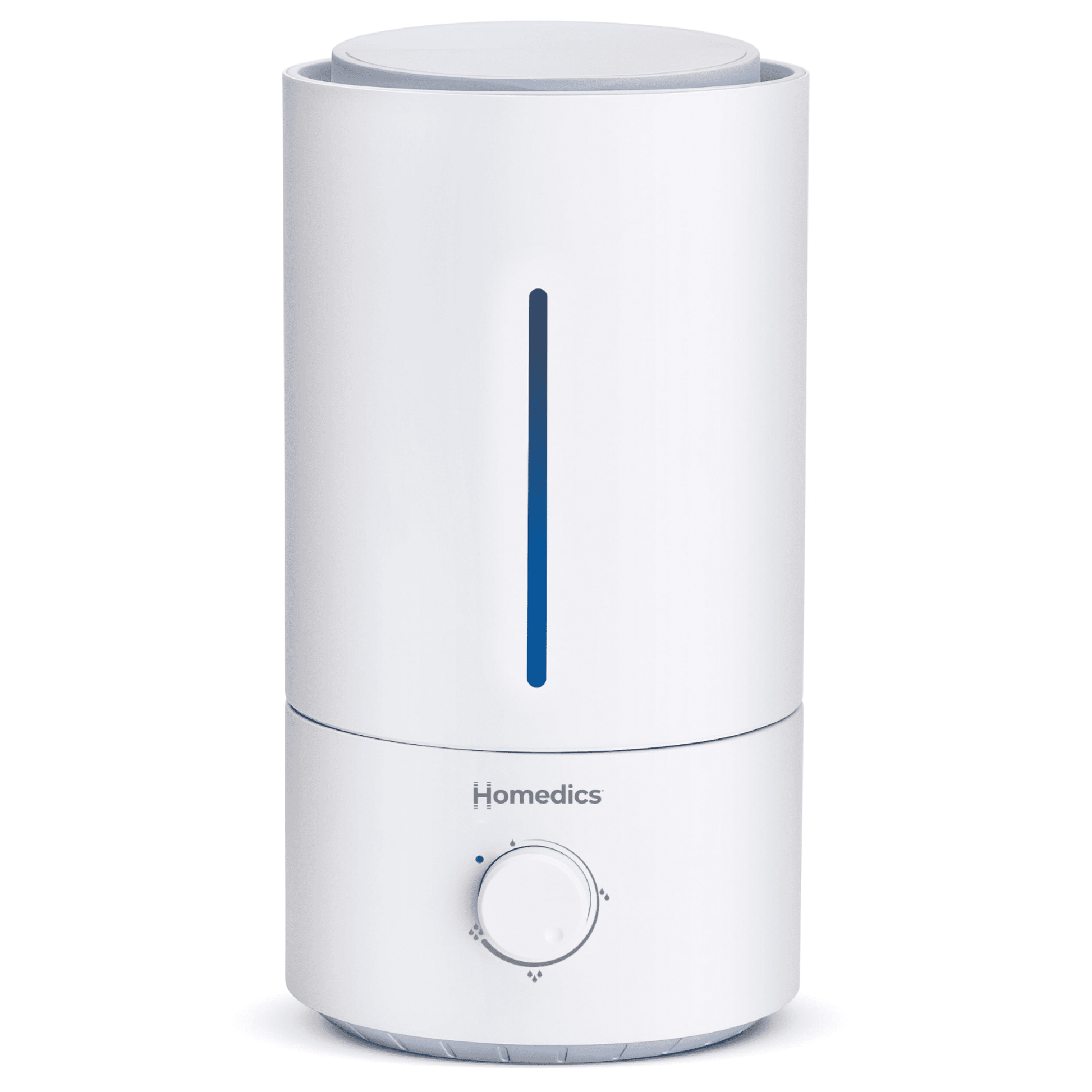 Homedics , Niebla FrÃ­a UltrasÃ³nica, Humidificador de FÃ¡cil Llenado Superior con hasta 44 Horas de Funcionamiento, UHE-CMTF20, Blanco