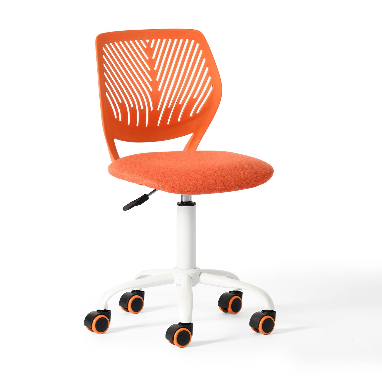 Homy Casa Adjustable Teen Desk Chair with Wheels, Swivel Office Chair with Mesh Back, Citrus POP