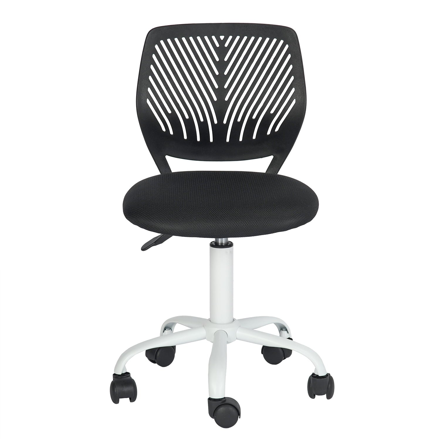Homy Casa Teen Task Chair, Armless Office Chair Swivel with Soft Cushion for Study Kids Teens Child