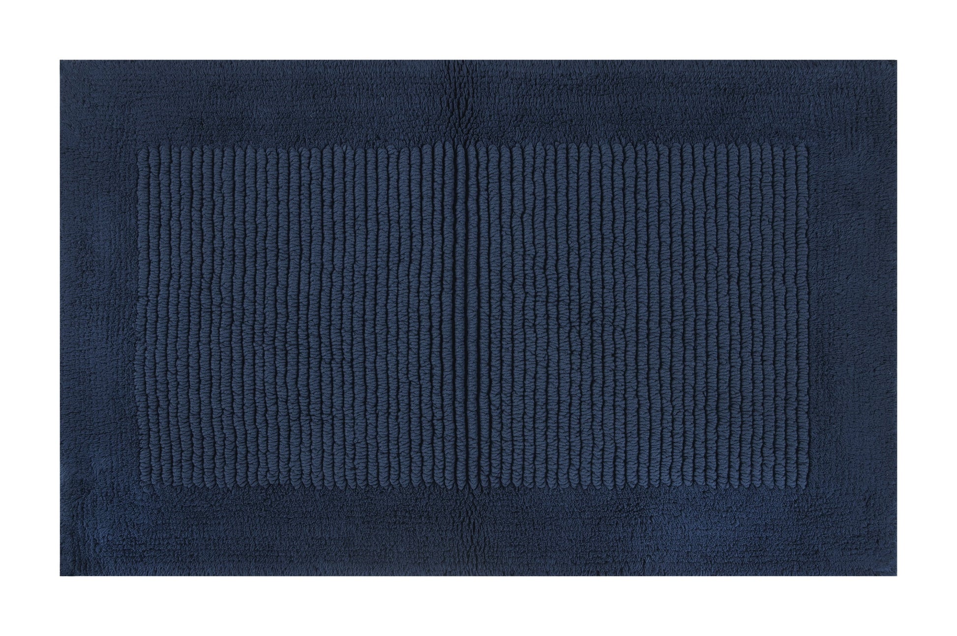 Hotel Style Blue Egyptian Cotton 24" x 60" Bath Runner, 1 Count