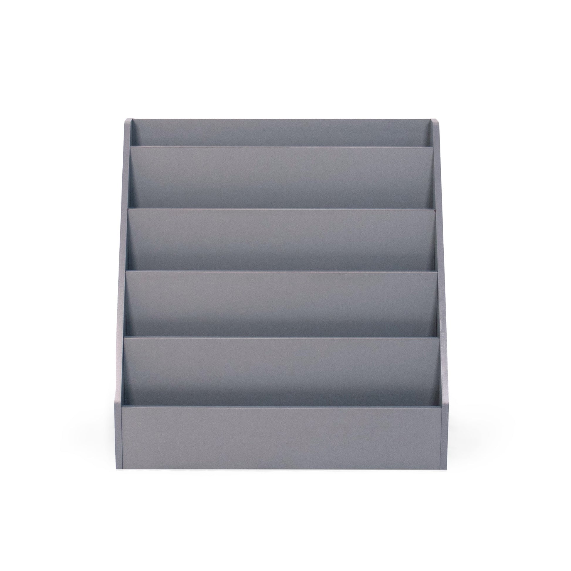Humble Crew Camden Kid's /Toddler Wooden Bookcase Storage Rack with 5 Tiers, Grey