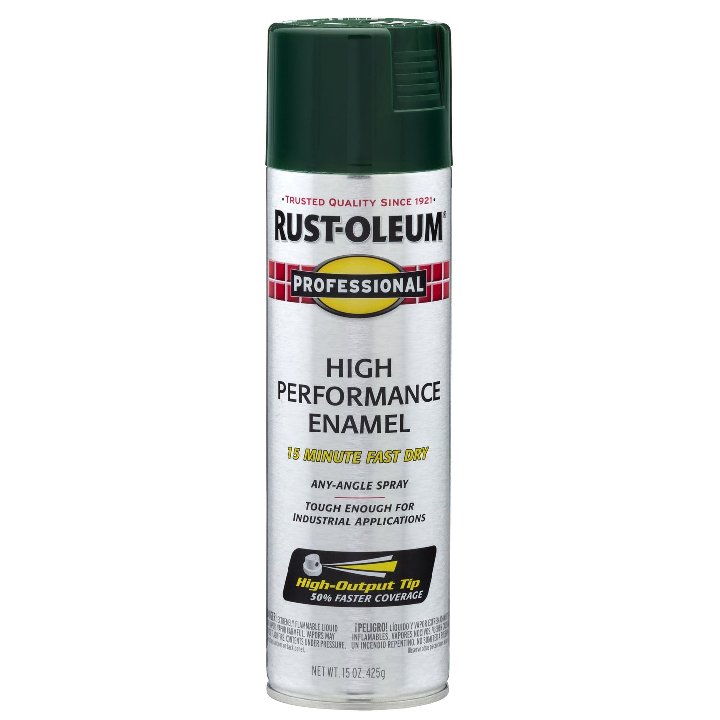 6 Pack, Hunter Green, Rust-Oleum Professional High Performance Gloss Enamel Spray Paint-7538838, 15 oz
