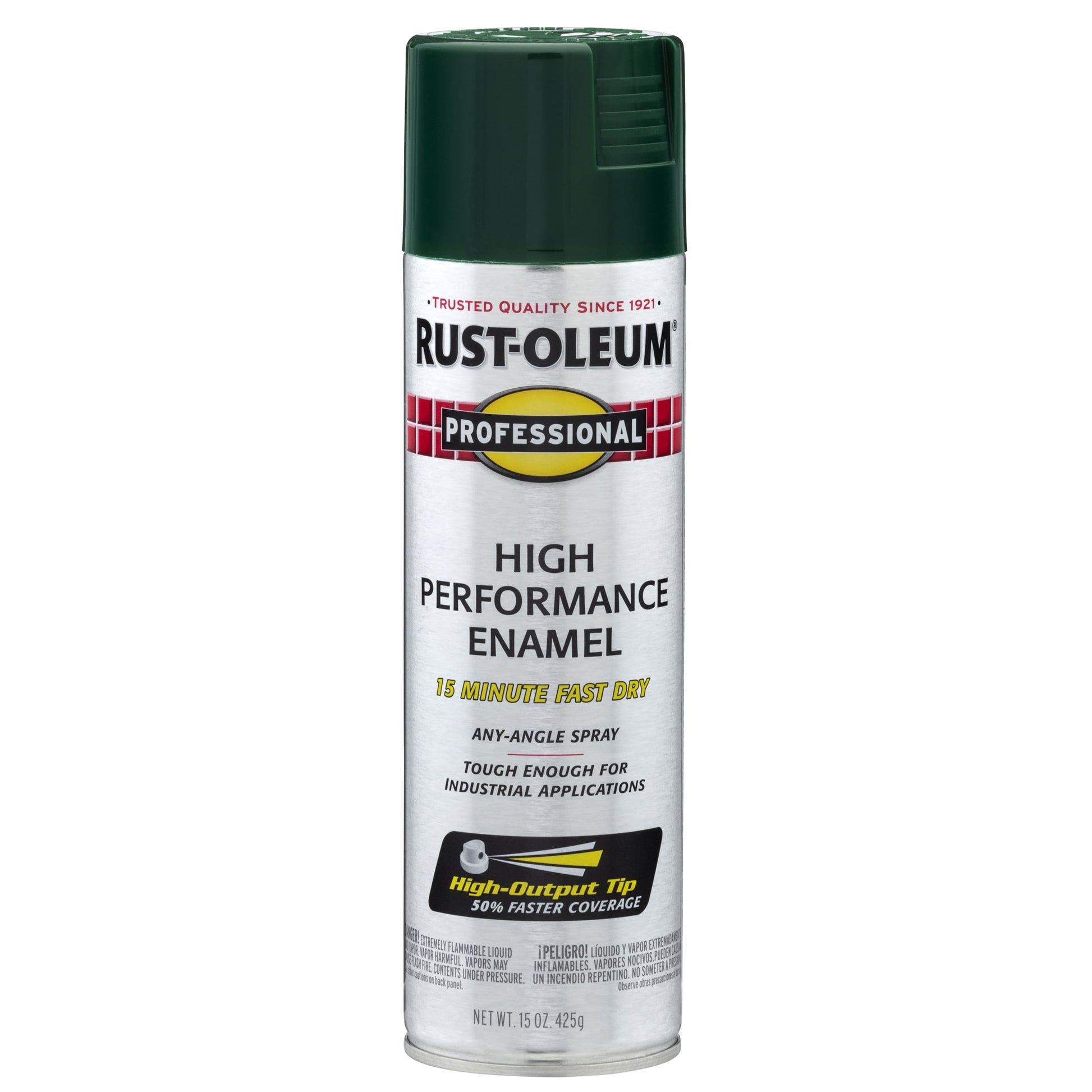 6 Pack, Hunter Green, Rust-Oleum Professional High Performance Gloss Enamel Spray Paint-7538838, 15 oz