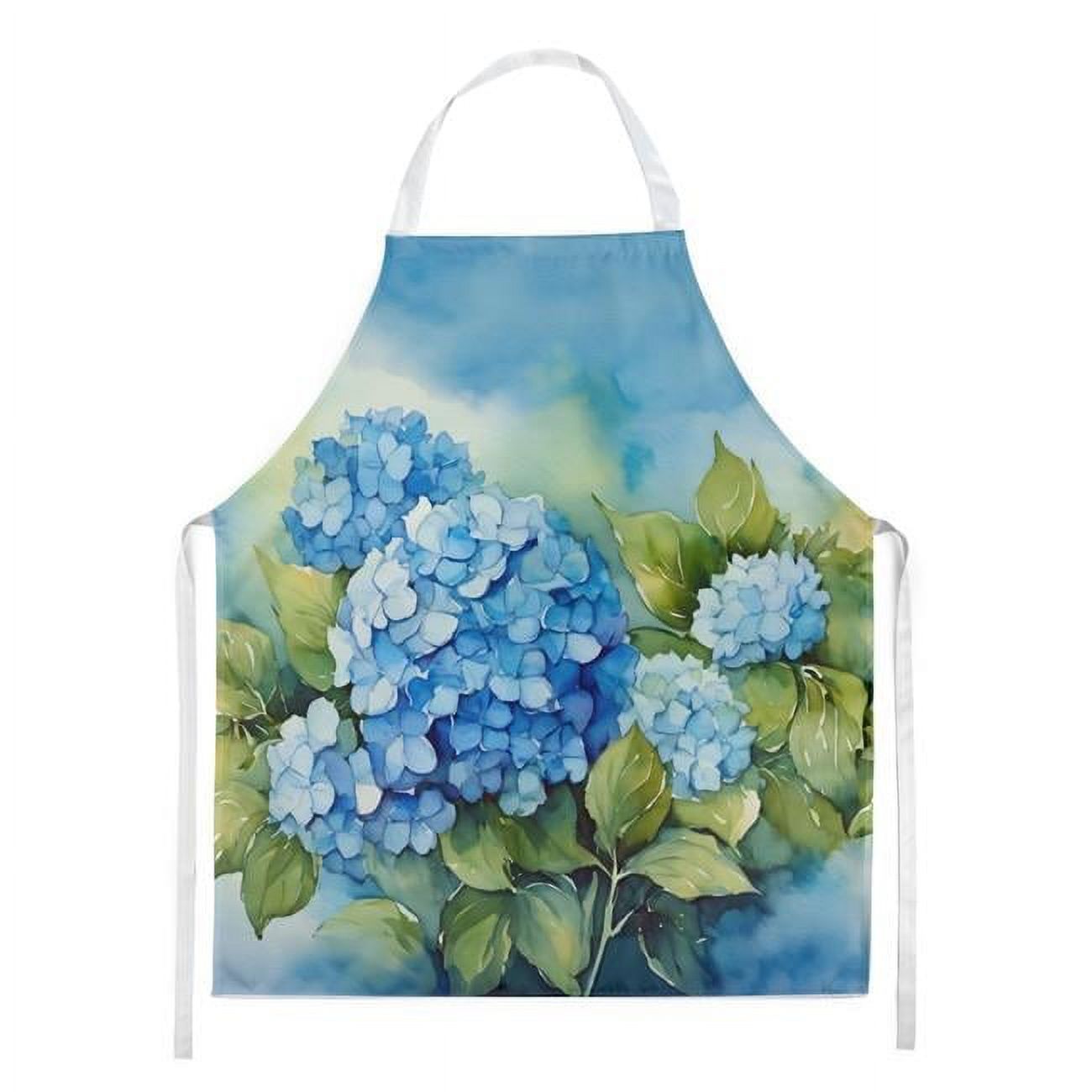 Hydrangeas in Watercolor Apron 27 in x 30 in