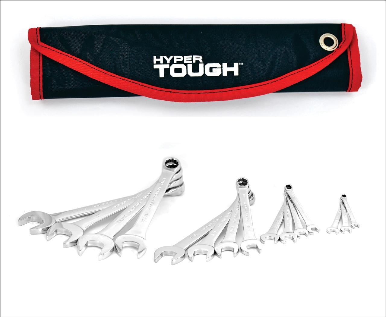 Hyper Tough Juego de 15 Llaves de CombinaciÃ³n SAE