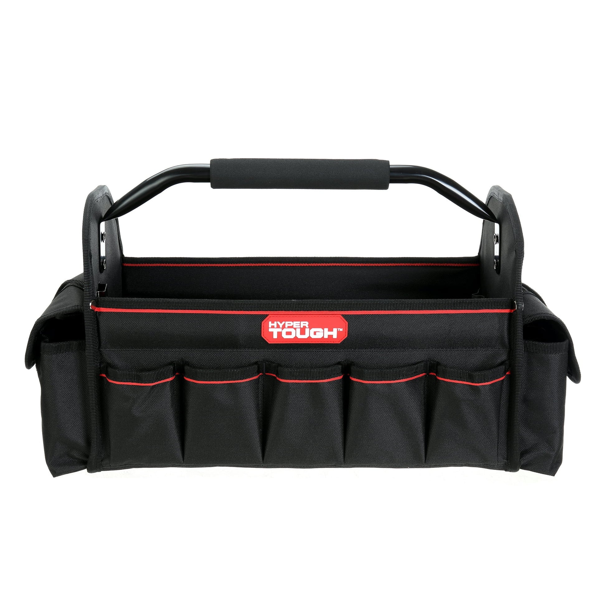 Hyper Tough 16-inch Open Top Tote with Soft Grip Handle