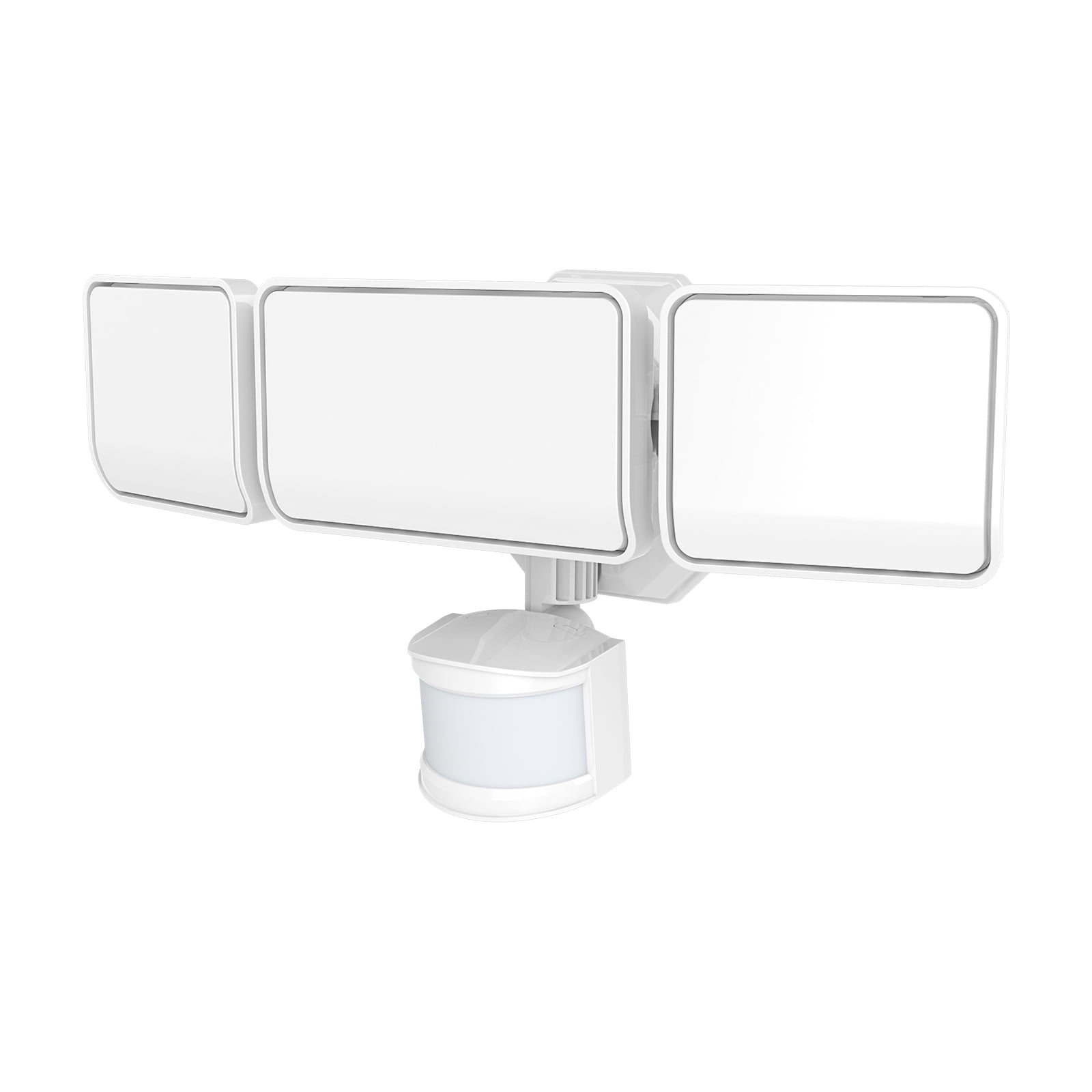 Hyper Tough Luz de Seguridad de 3 Cabezales, Sensor de Movimiento de 180Â°, 4000 LÃºmenes, Cable Directo, 120V, Blanco
