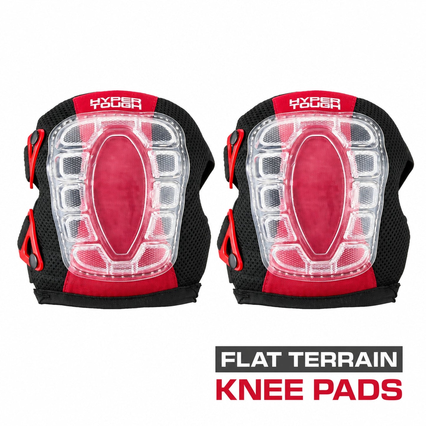Hyper Tough Pressure Dispersing Foam Knee Pads, 2 Pack