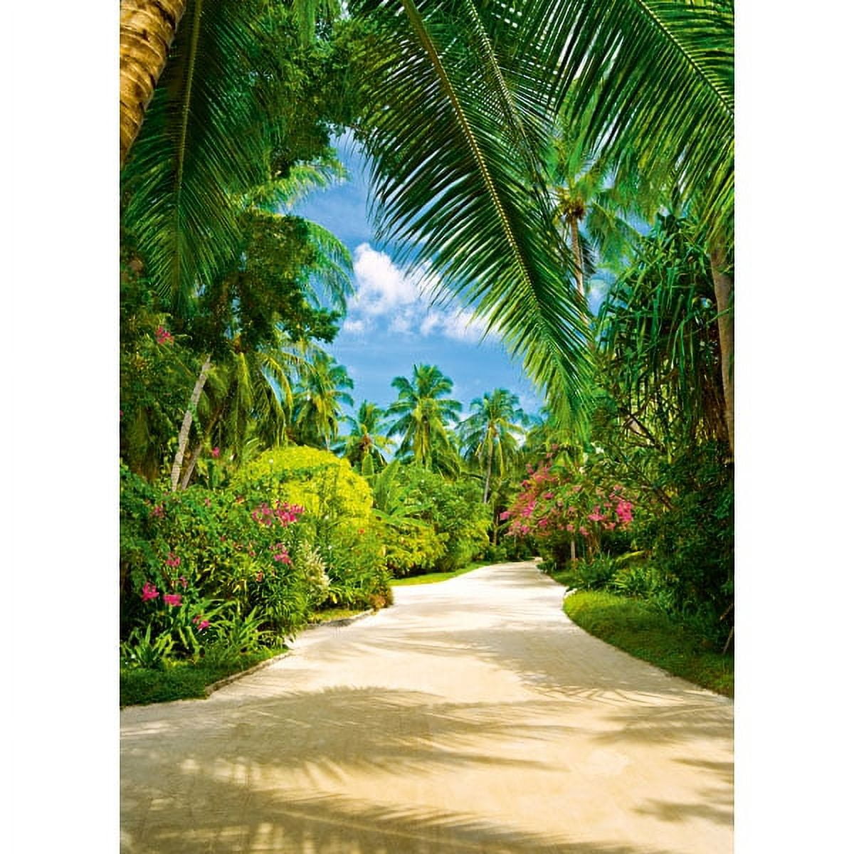 Ideal Decor Mural de Pared de Papel sin Pegar Tropical Path, 100,8 Pies Cuadrados.
