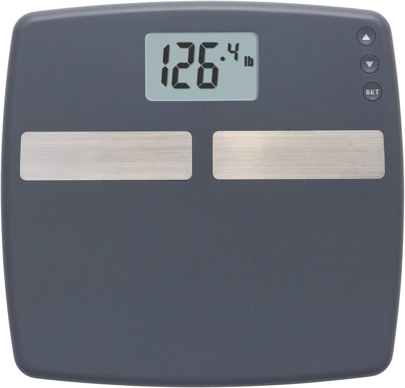 InstaTrack Digital Body Fat/BMI Bathroom Scale with User Recognition Technology-Accurate Measurements up to 400 Pound, Black