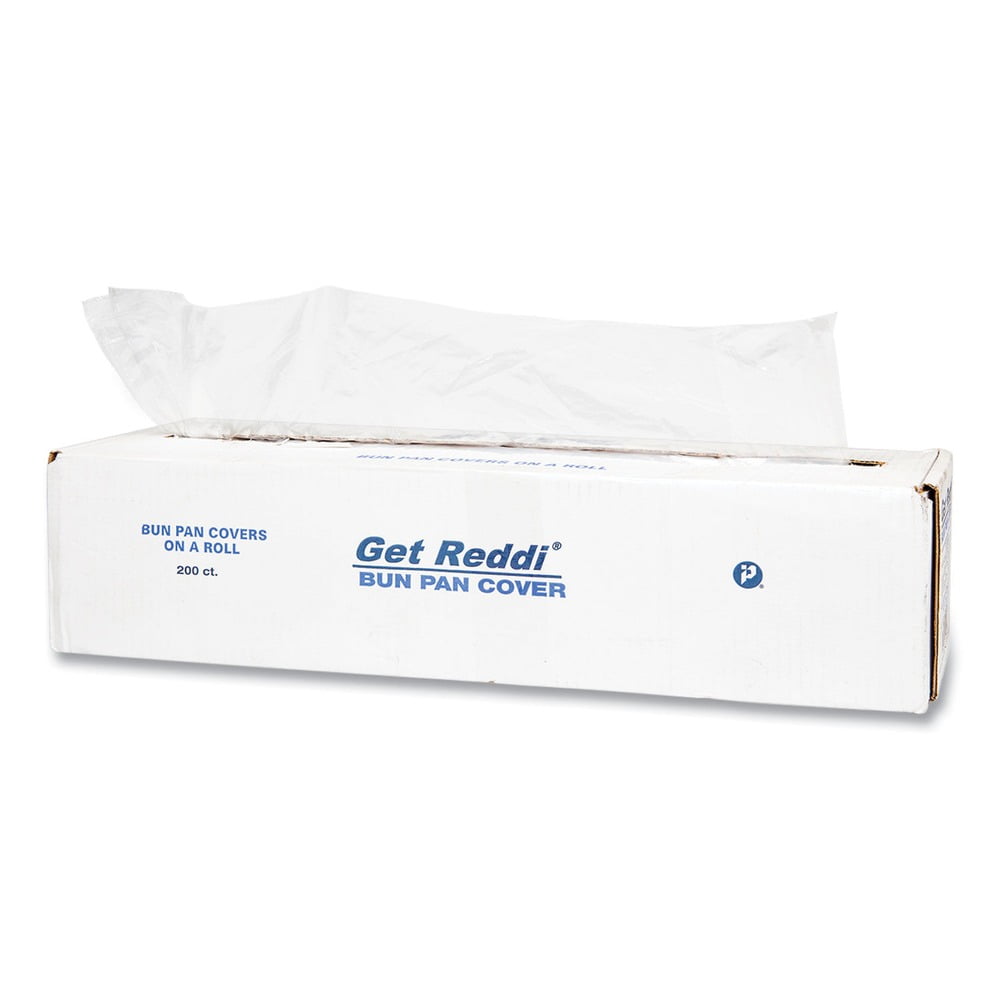 Inteplast Group BP21635 21 in. x 35 in. 19 Micron Poly Plastic Bun Pan Cover Lid - Clear (200/Carton)