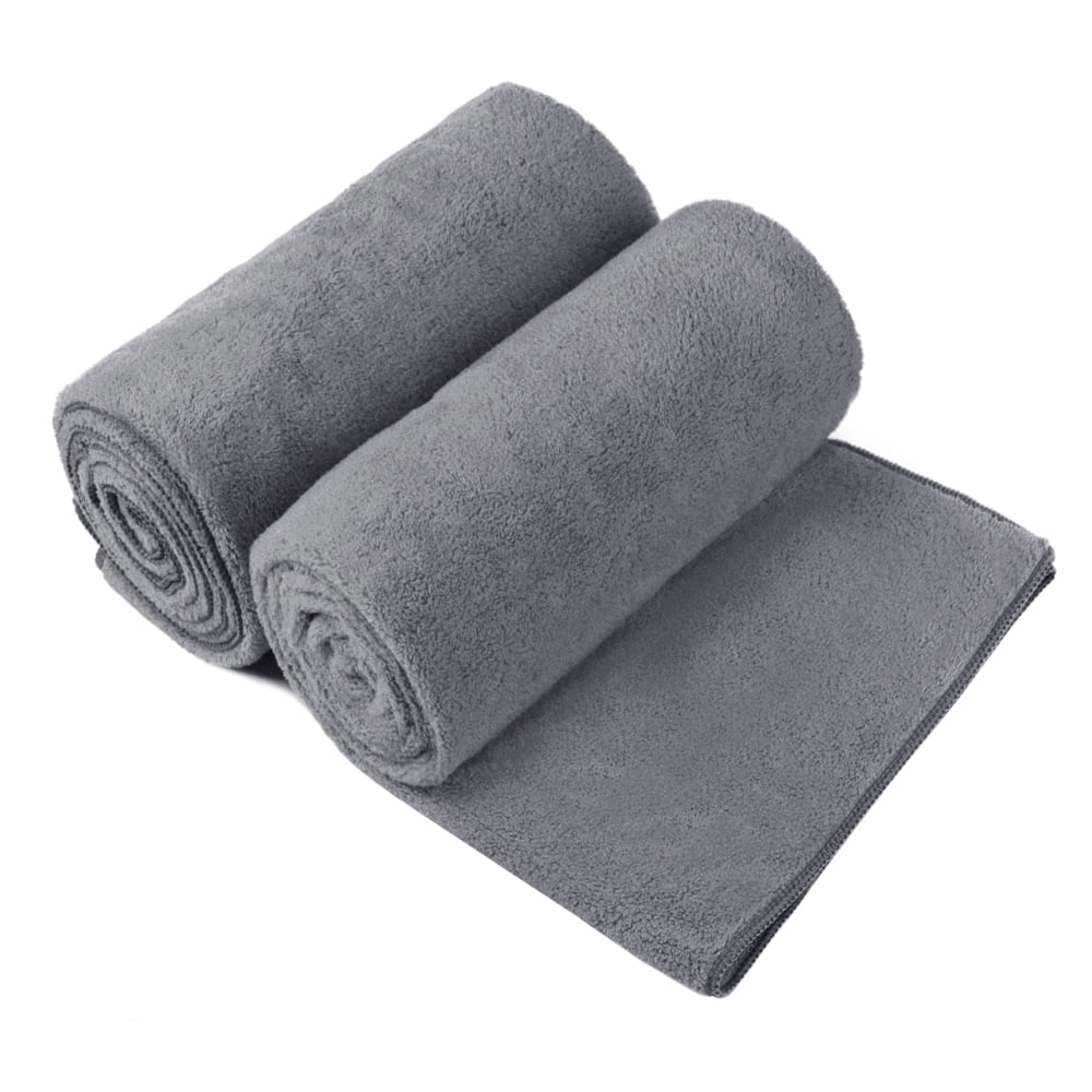 NC 2 Pack Bath Towels, Super Soft, Absorbent, Microfiber Bath Towel Set, Blue