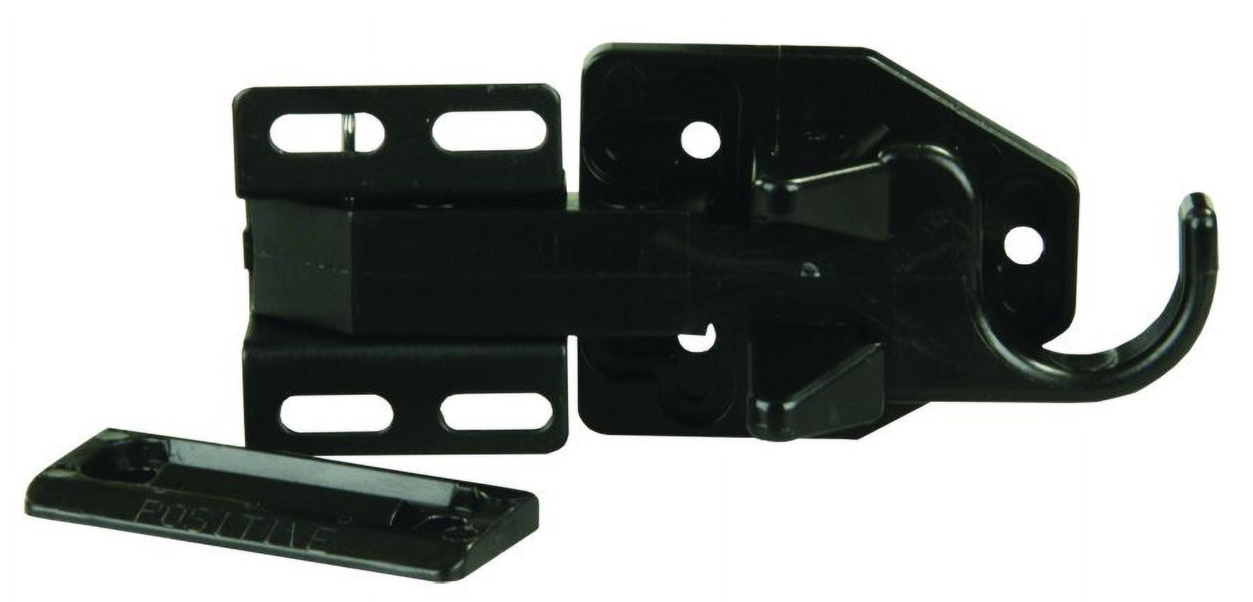 JR Products 10785 - Black Bullet Rooster Door Latch