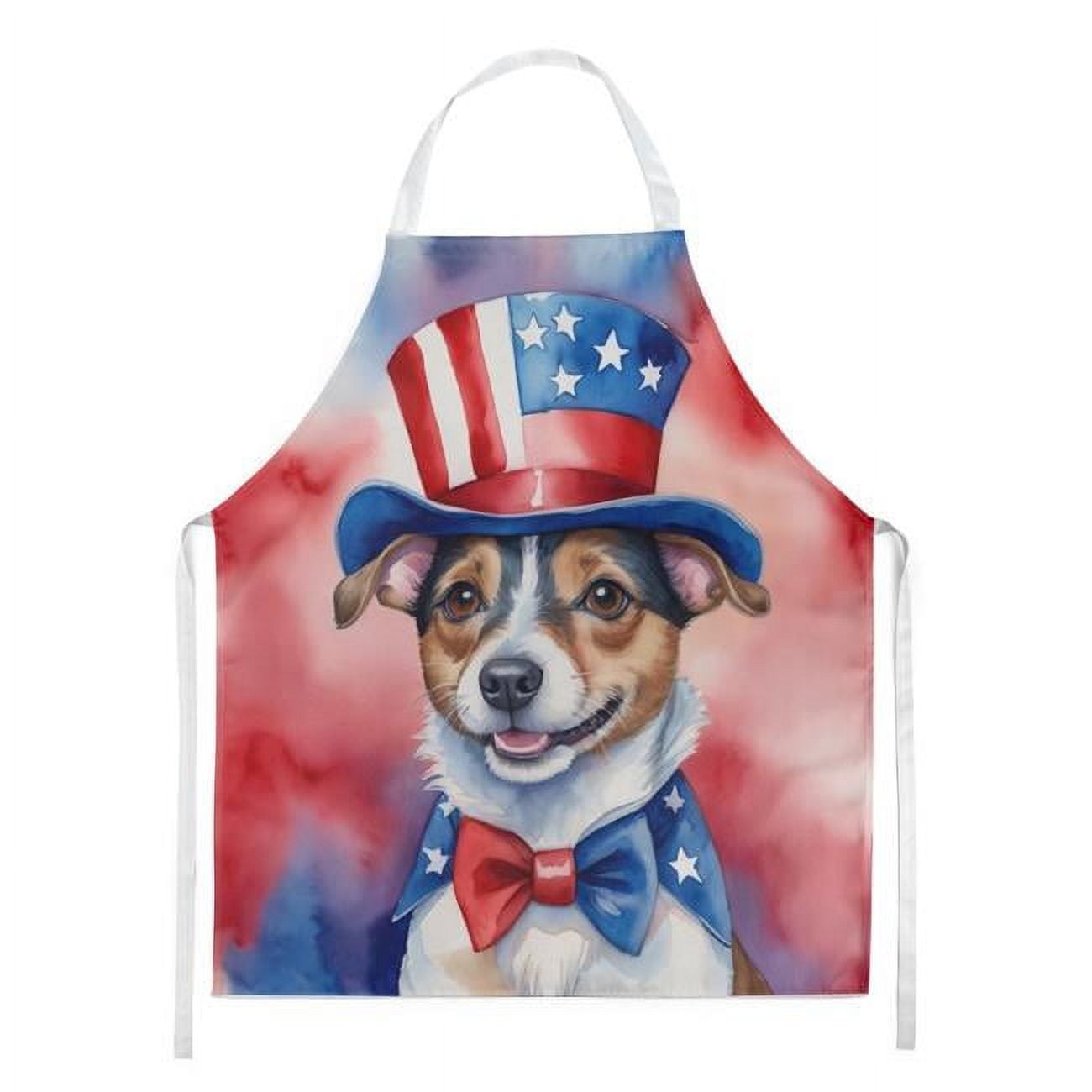 Jack Russell Terrier Patriotic American Apron 27 in x 30 in