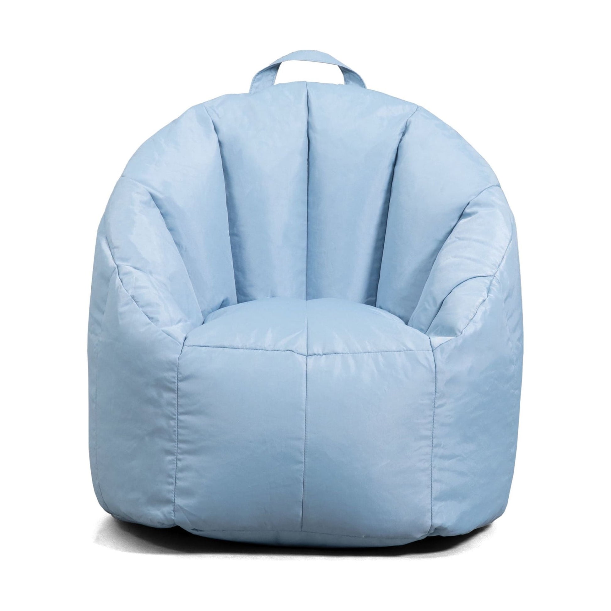Big Joe Joey Silla Puff Junior para NiÃ±os, Silla Lounge Ligera de Mezcla de Nailon de 1.5 ft, PoliÃ©ster Duradero, Azul Niebla