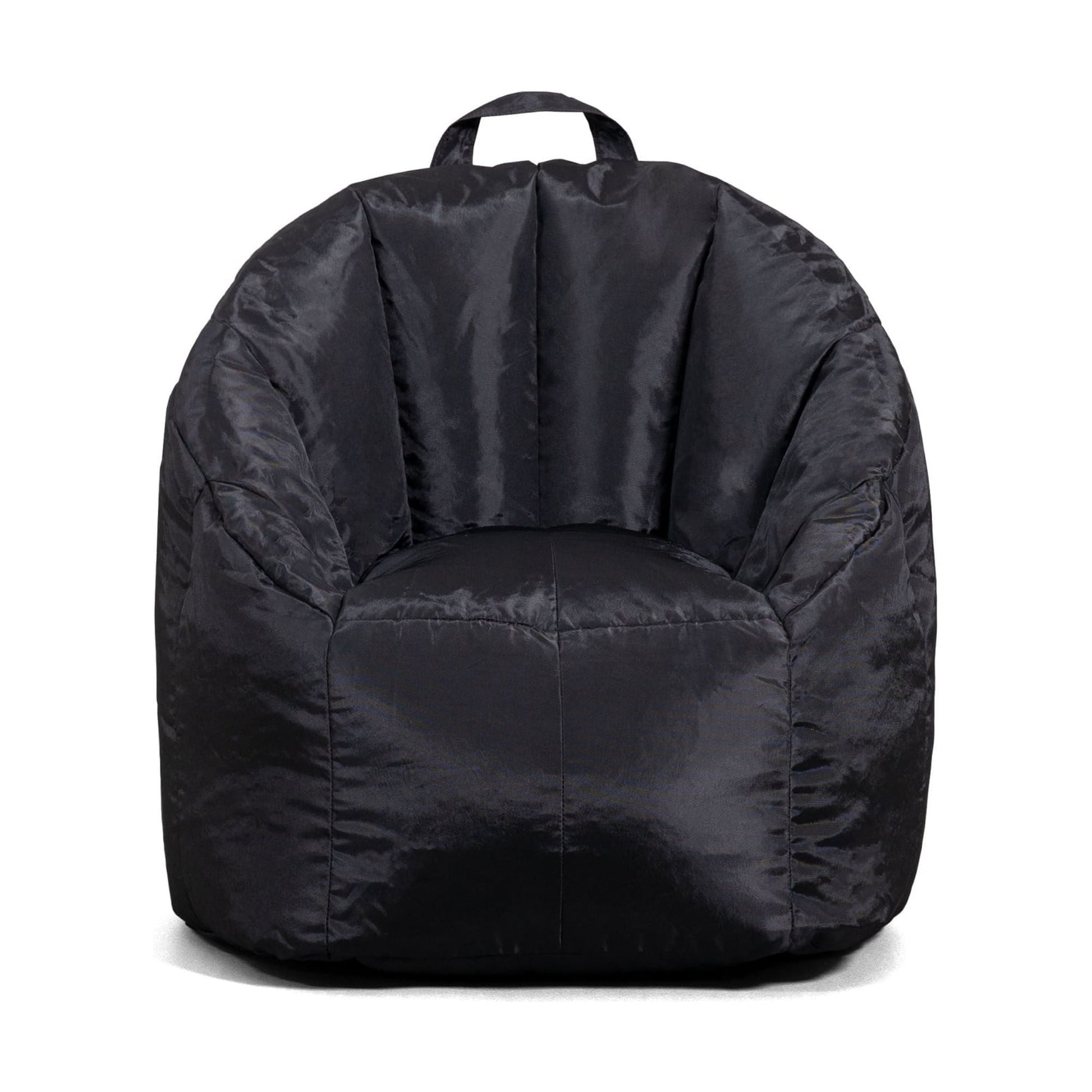 Big Joe Joey Junior Bean Bag Chair for Kids, 1.5 ft Nylon Blend Lightweight Lounge Chair, Durable Polyester, Black
