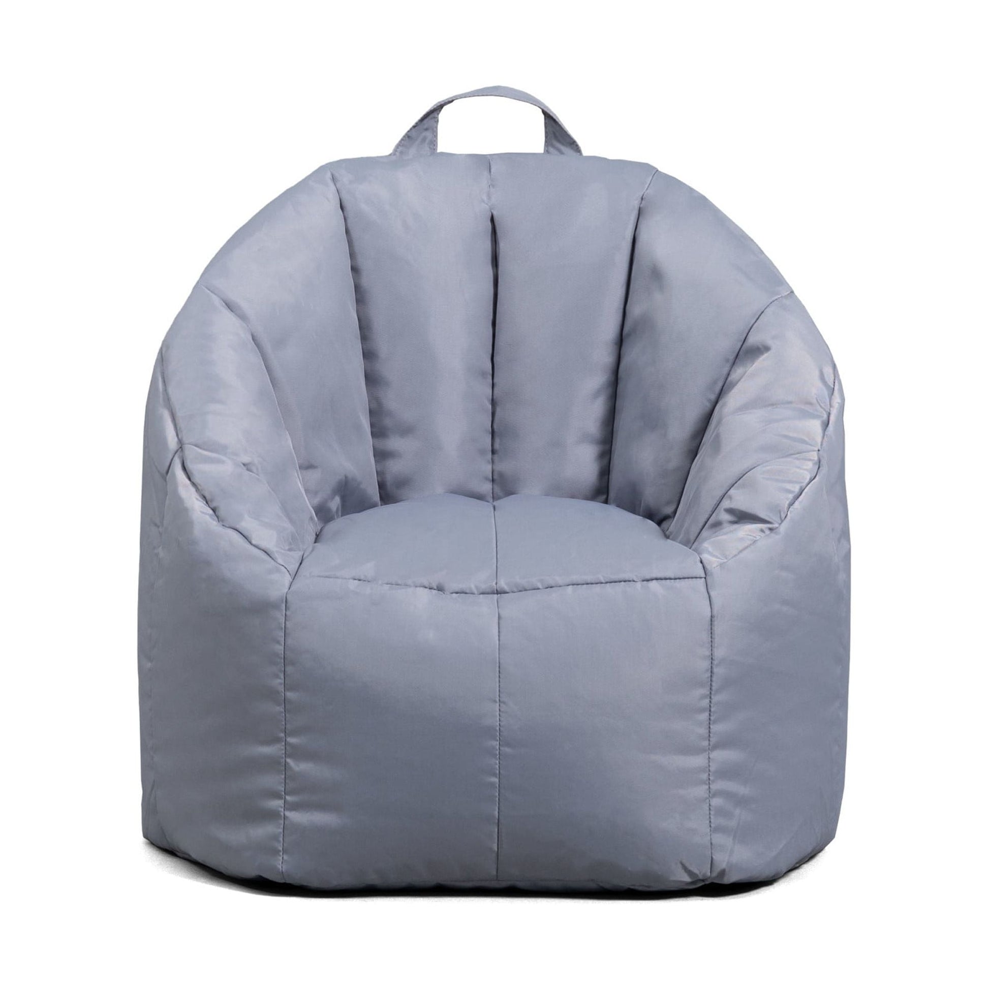 Big Joe Joey Junior Bean Bag Chair for Kids, 1.5 ft Nylon Blend Lightweight Lounge Chair, Durable Polyester, Gray