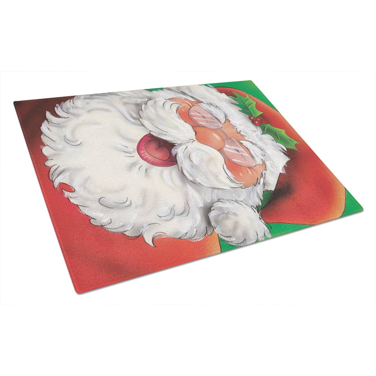 Carolines Treasures AAH7262LCB Jolly Santa Claus Glass Cutting Board Large, 12H x 16W, multicolor