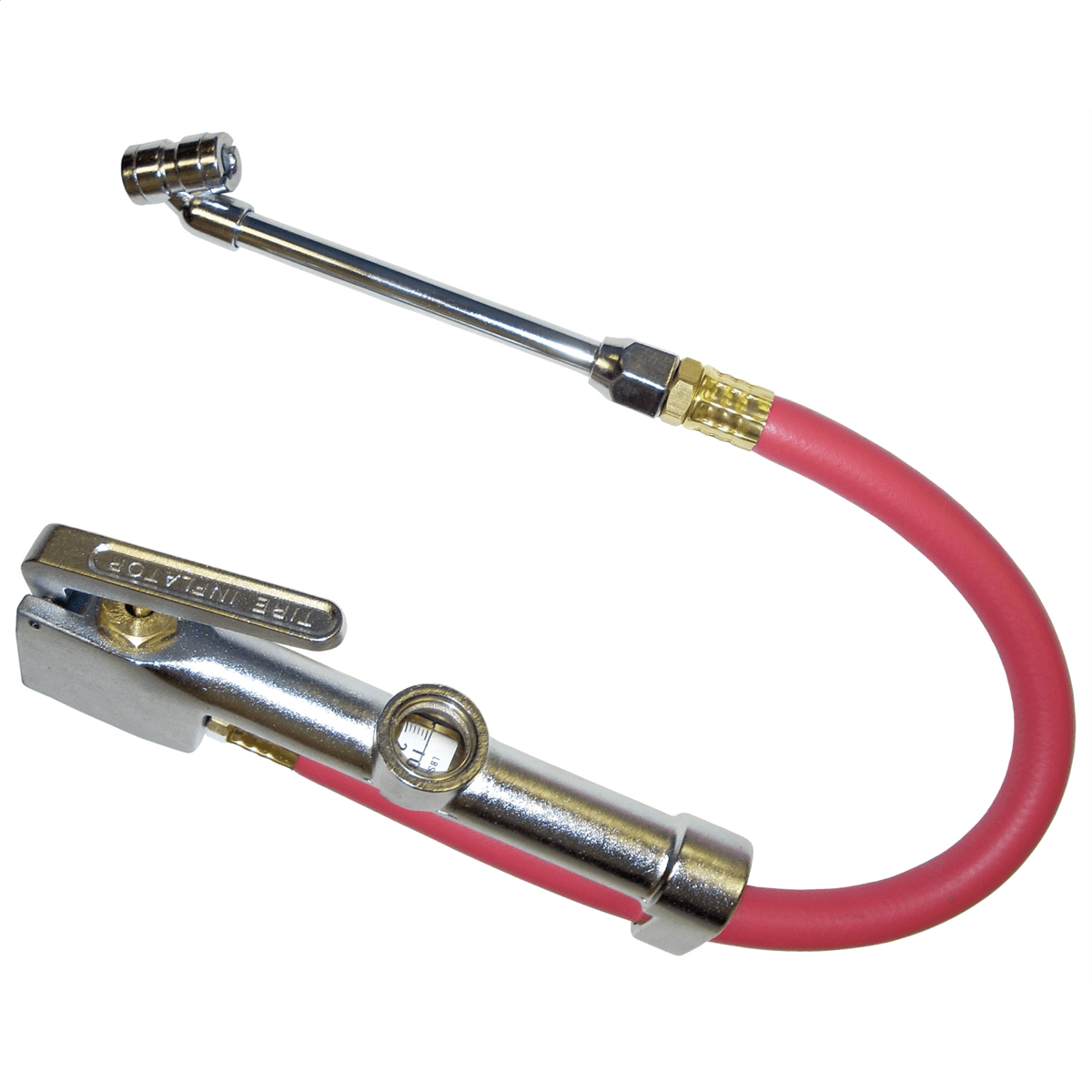 K Tool International 89002 Heavy Duty Tire Inflator Gauge with Dual-Head Chuck