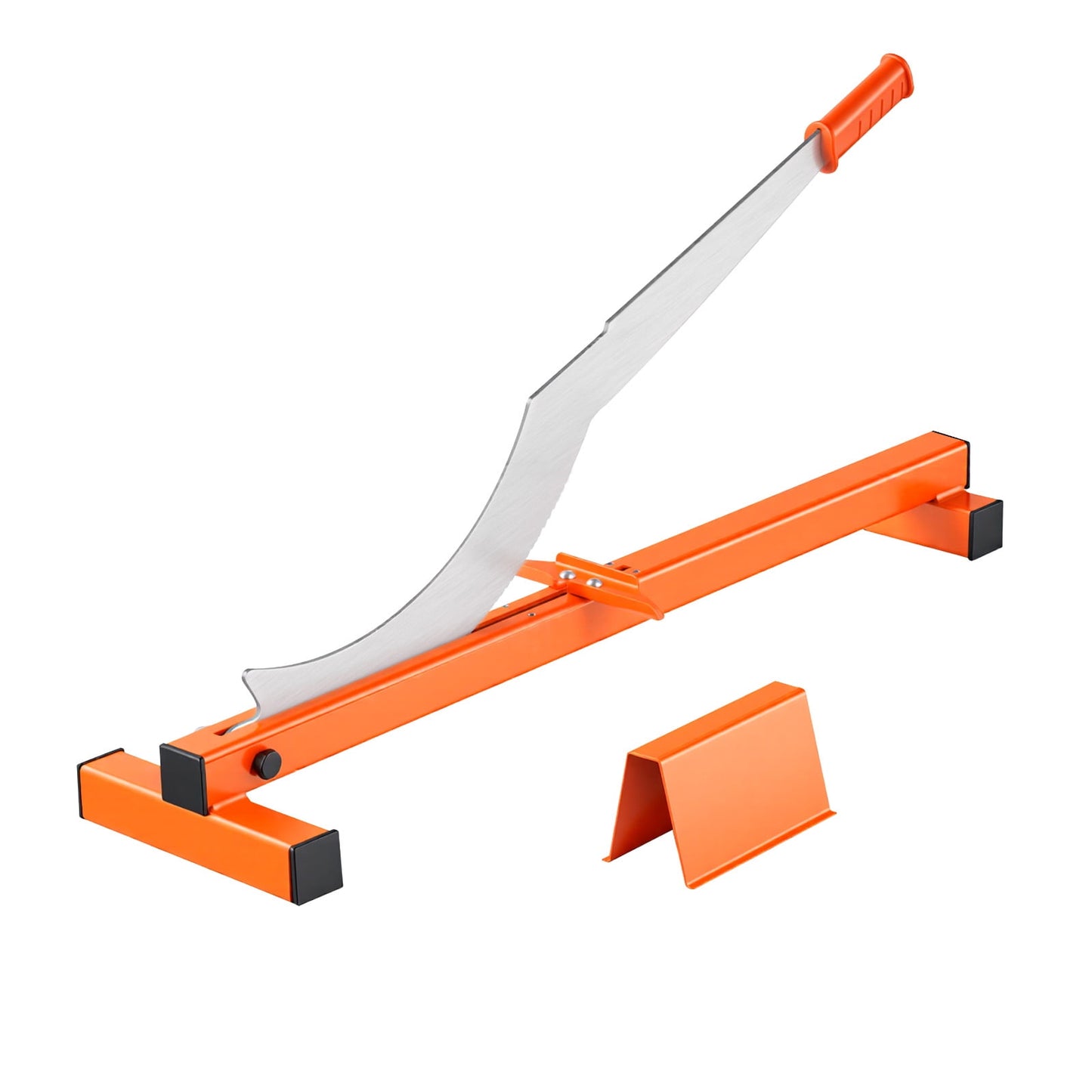 KFFKFF 12-Inch Vinyl Flooring Cutter, 10mm Thick Laminate Cutter with Angle Guide, Comfortable Handle, Sharpening Tool, Durable Steel Blade for Laminate, Vinyl, and Home Improvement