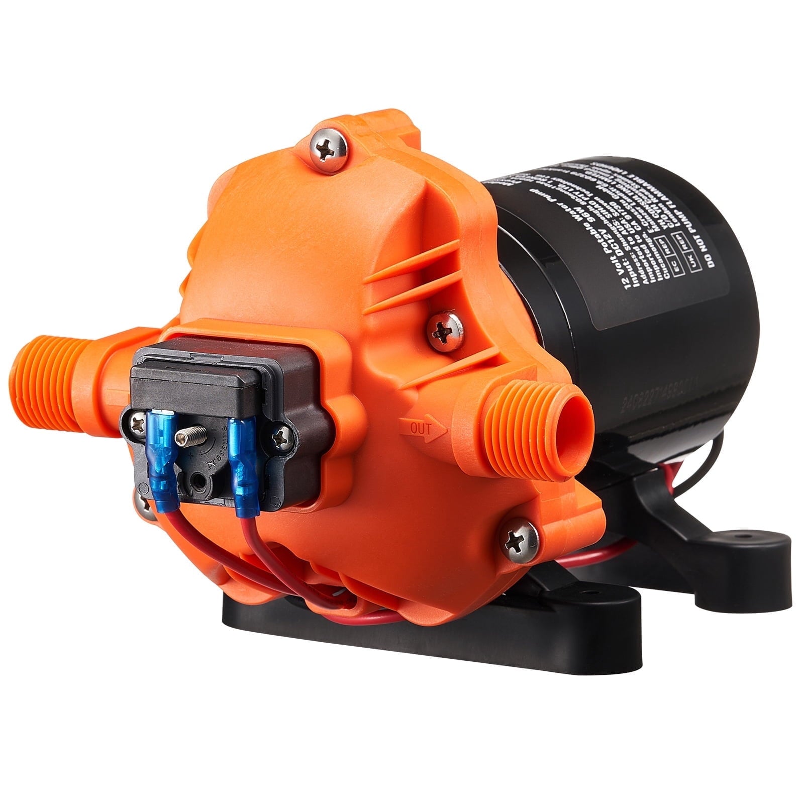 KFFKFF Water Pump Diaphragm NMDP33â€‘G30â€‘50â€‘12 12V Plastic Housing