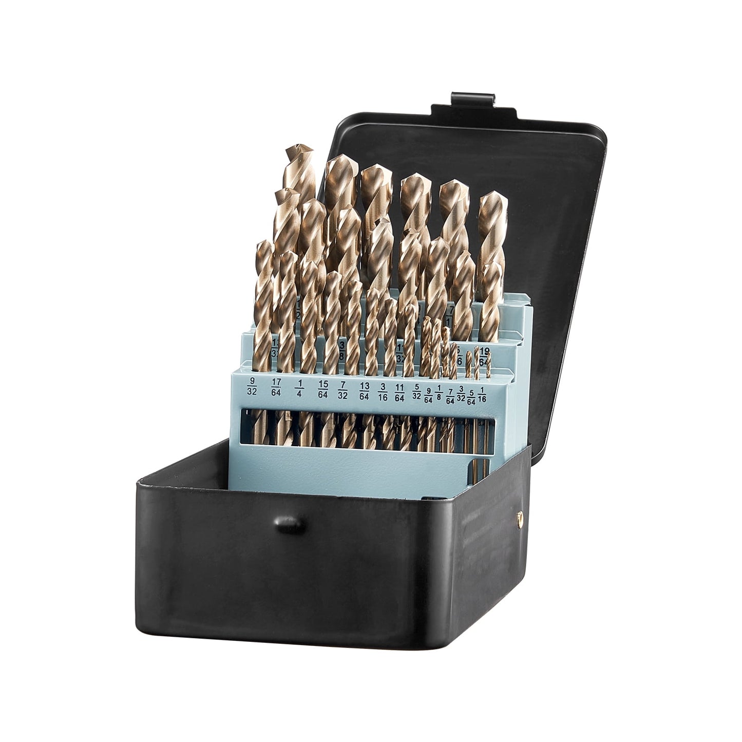 KFFKFF 29-Piece Cobalt Drill Bit Set, M35 High-Speed Steel with Storage Case, Suitable for Metal, Stainless Steel, Aluminum Alloy, Wood, and Plastic, Ideal for Professional Tasks and DIY Projects