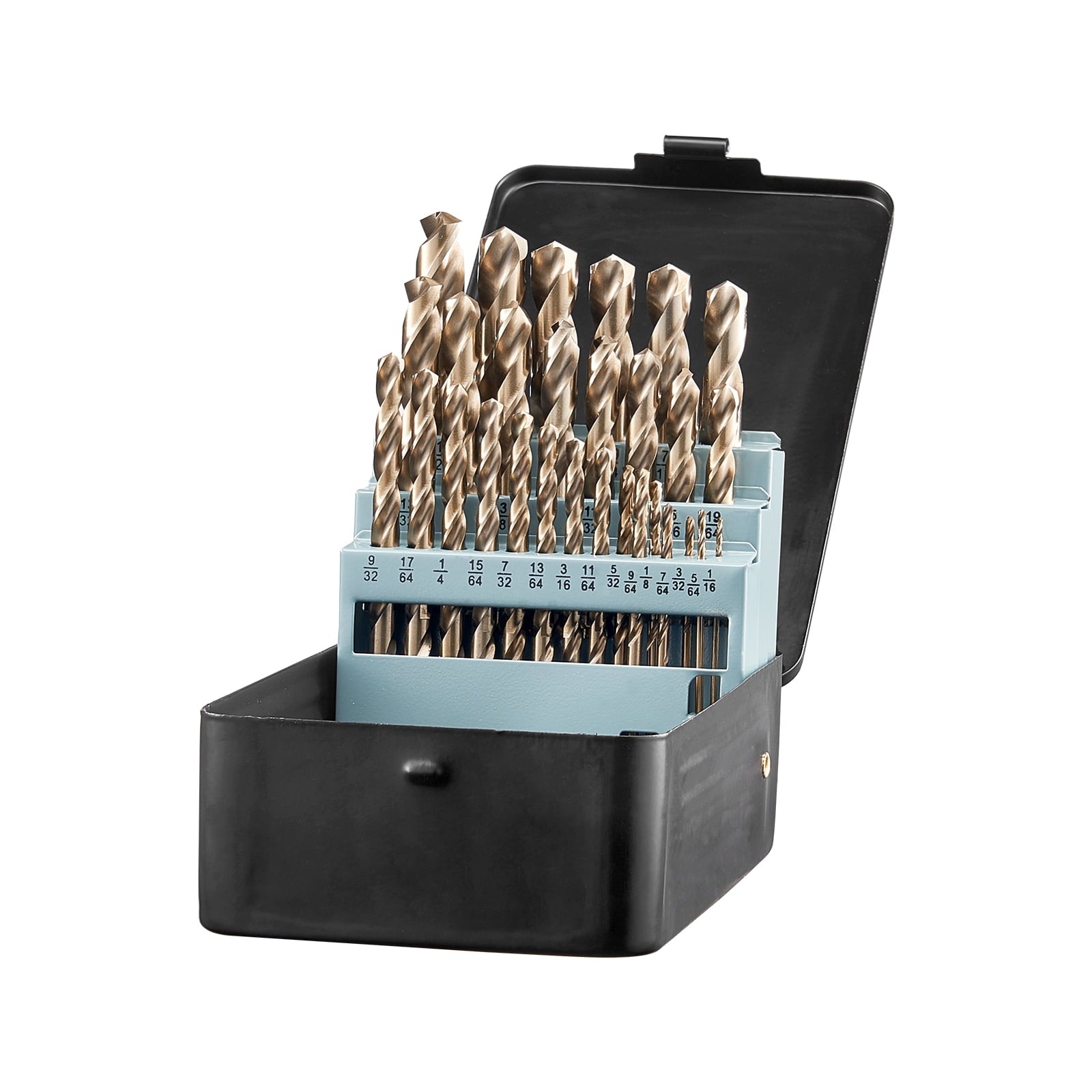 KFFKFF 29-Piece Cobalt Drill Bit Set, M35 High-Speed Steel with Storage Case, Suitable for Metal, Stainless Steel, Aluminum Alloy, Wood, and Plastic, Ideal for Professional Tasks and DIY Projects
